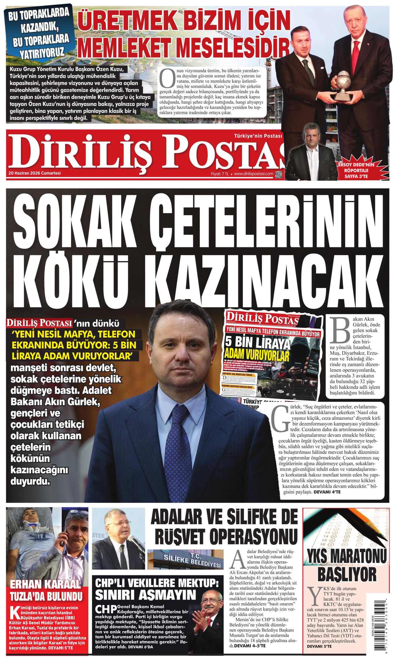 Diriliş Postası Manşet