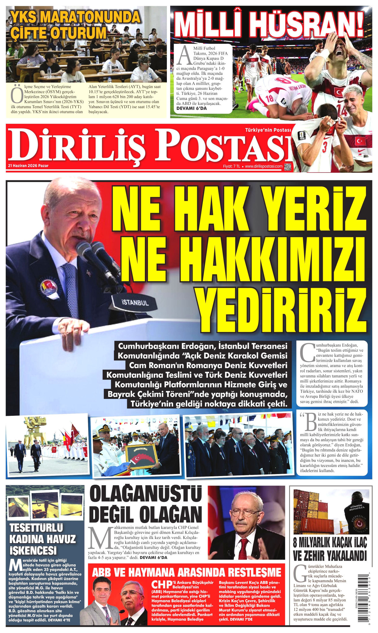 Diriliş Postası Manşet