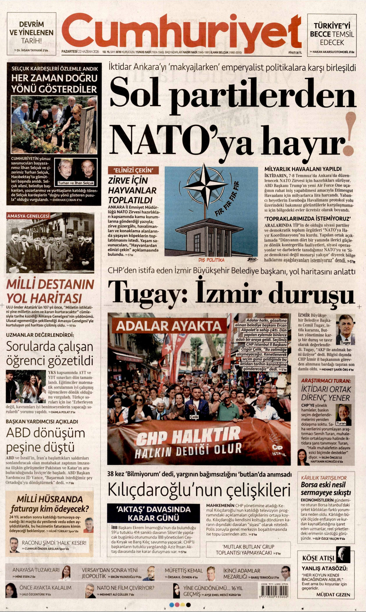 Cumhuriyet Manşet
