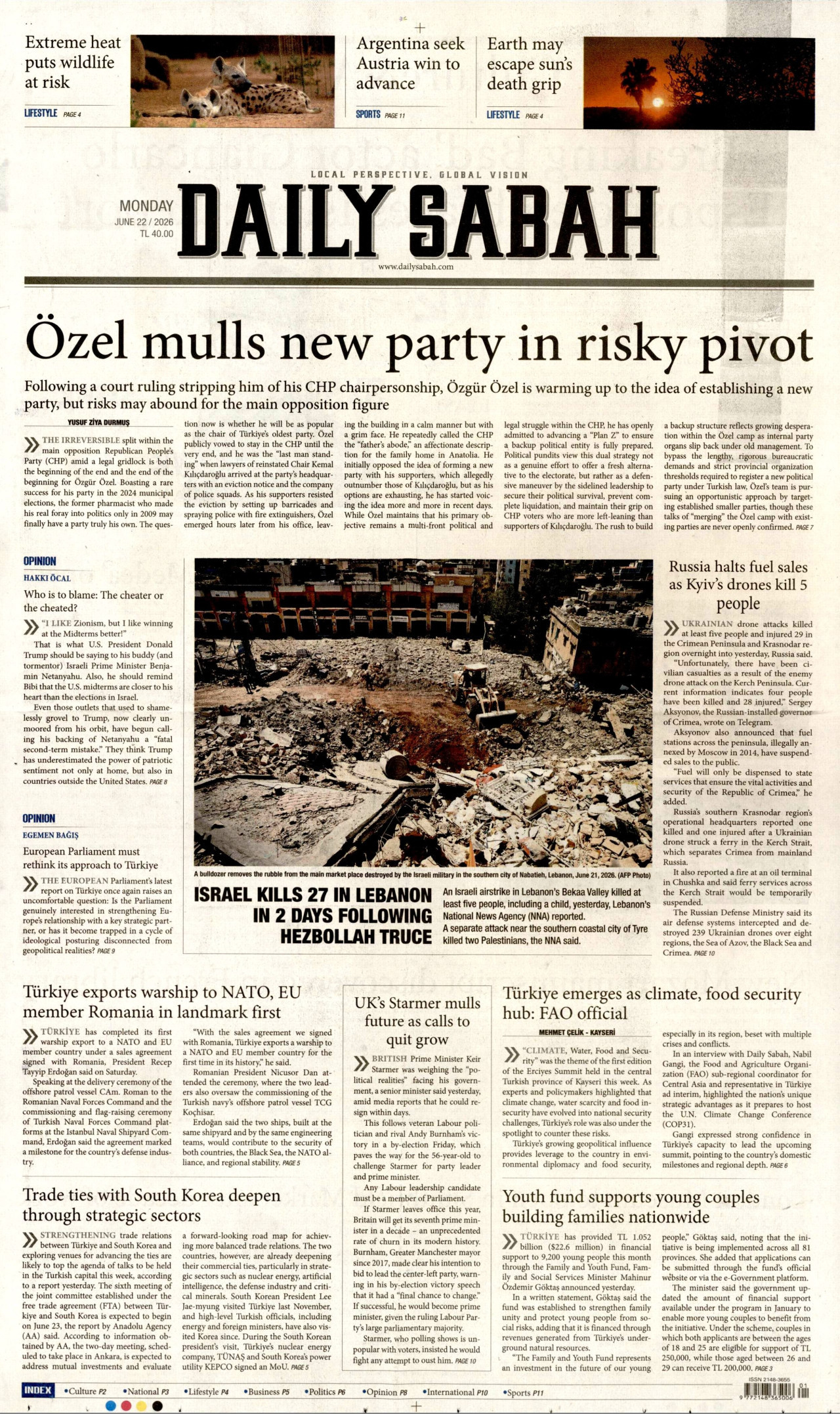 Daily Sabah Manşet
