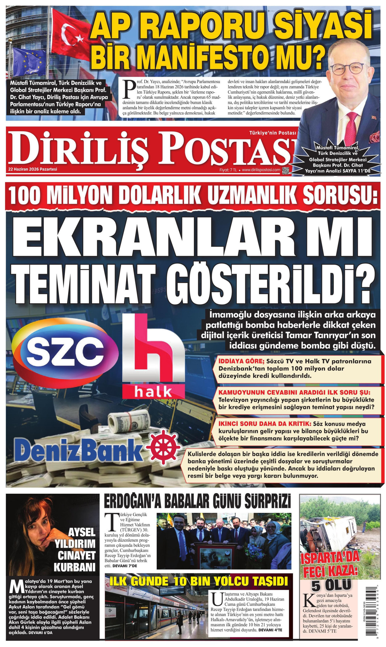 Diriliş Postası Manşet