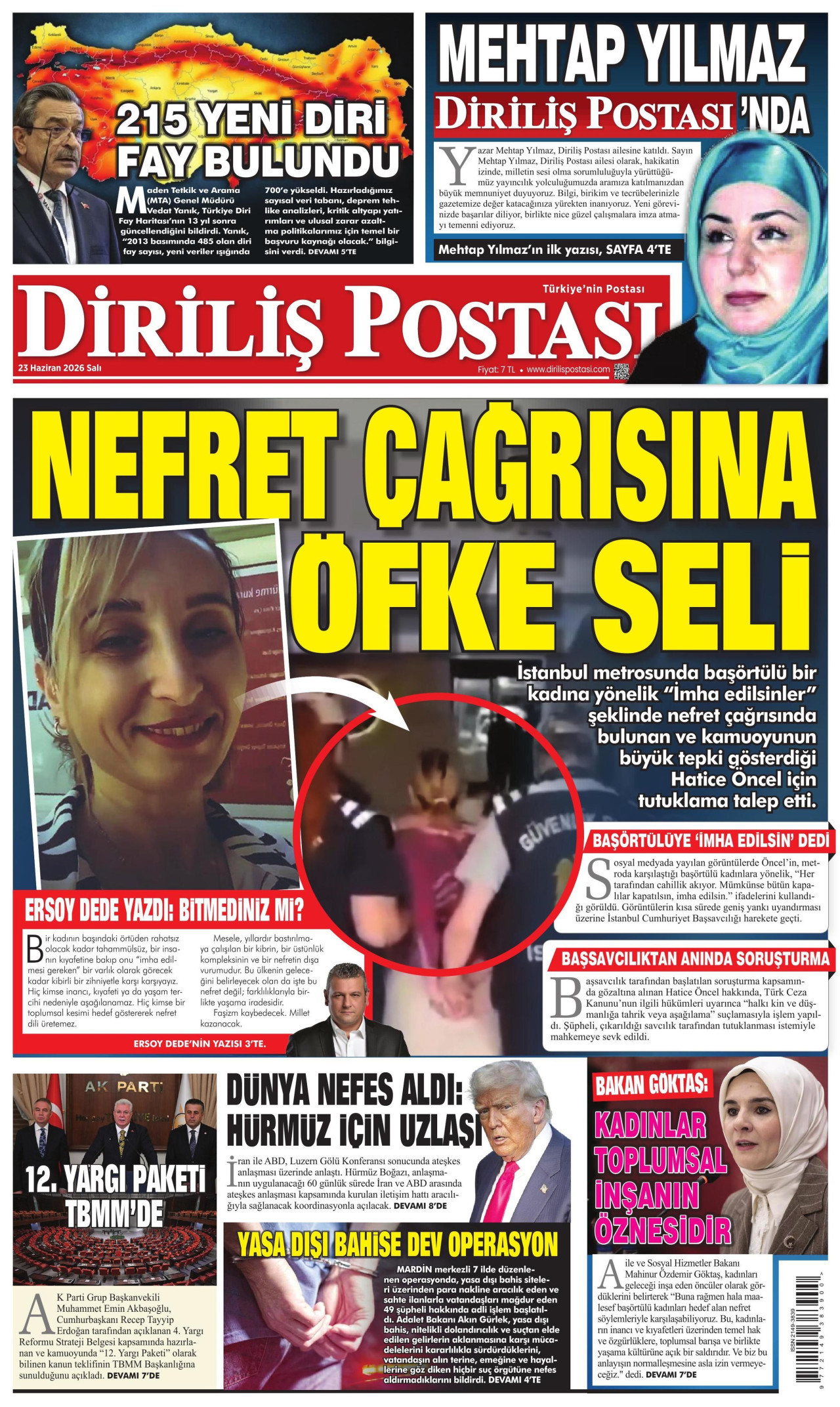 Diriliş Postası Manşet