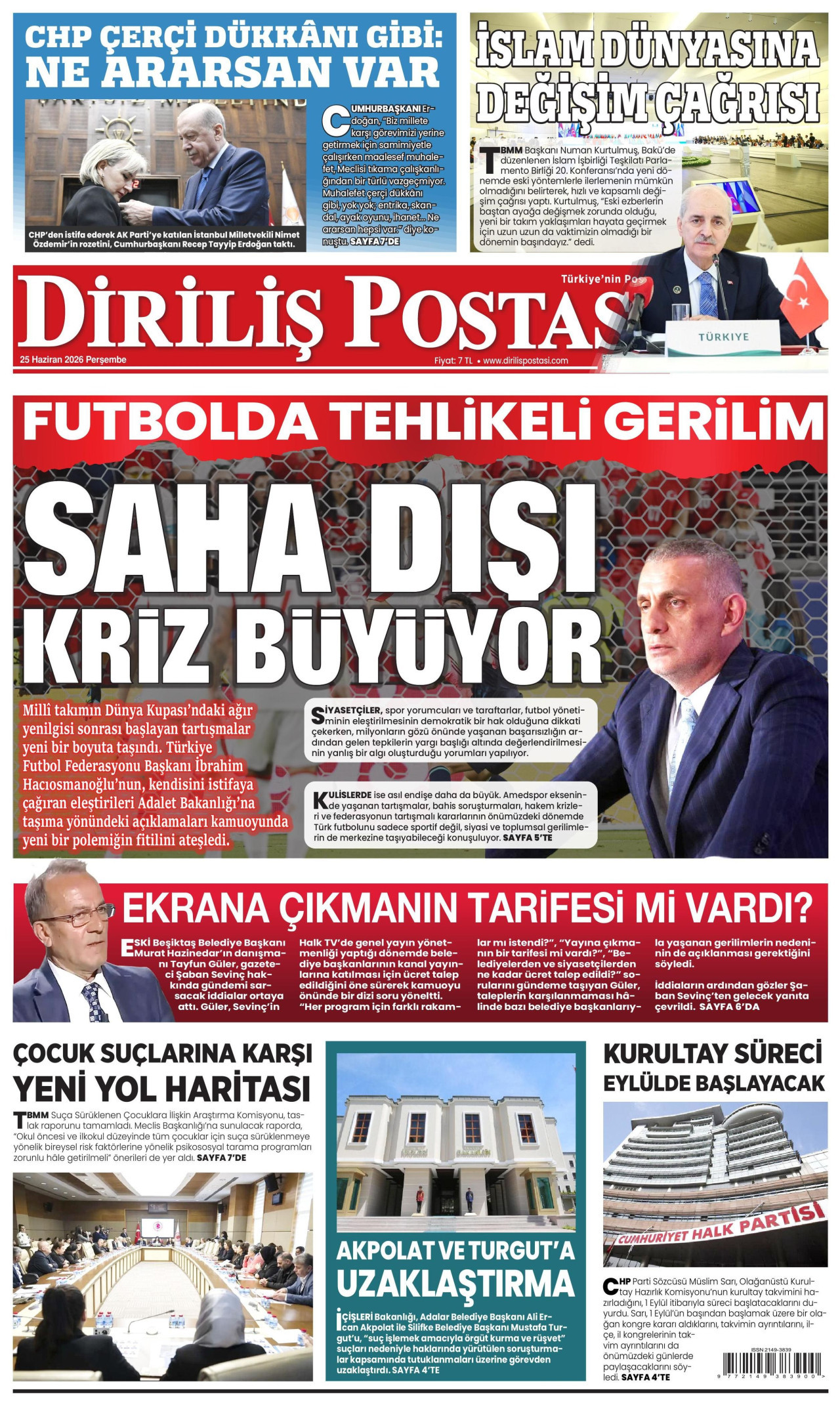 Diriliş Postası Manşet