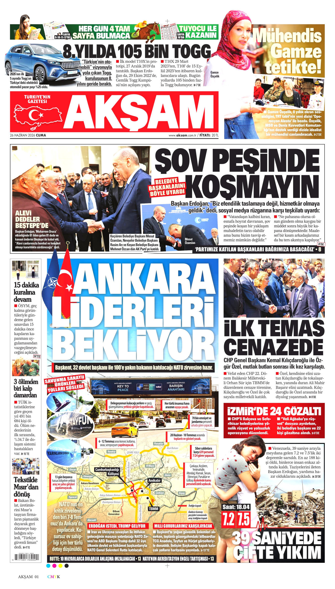 Akşam Manşet