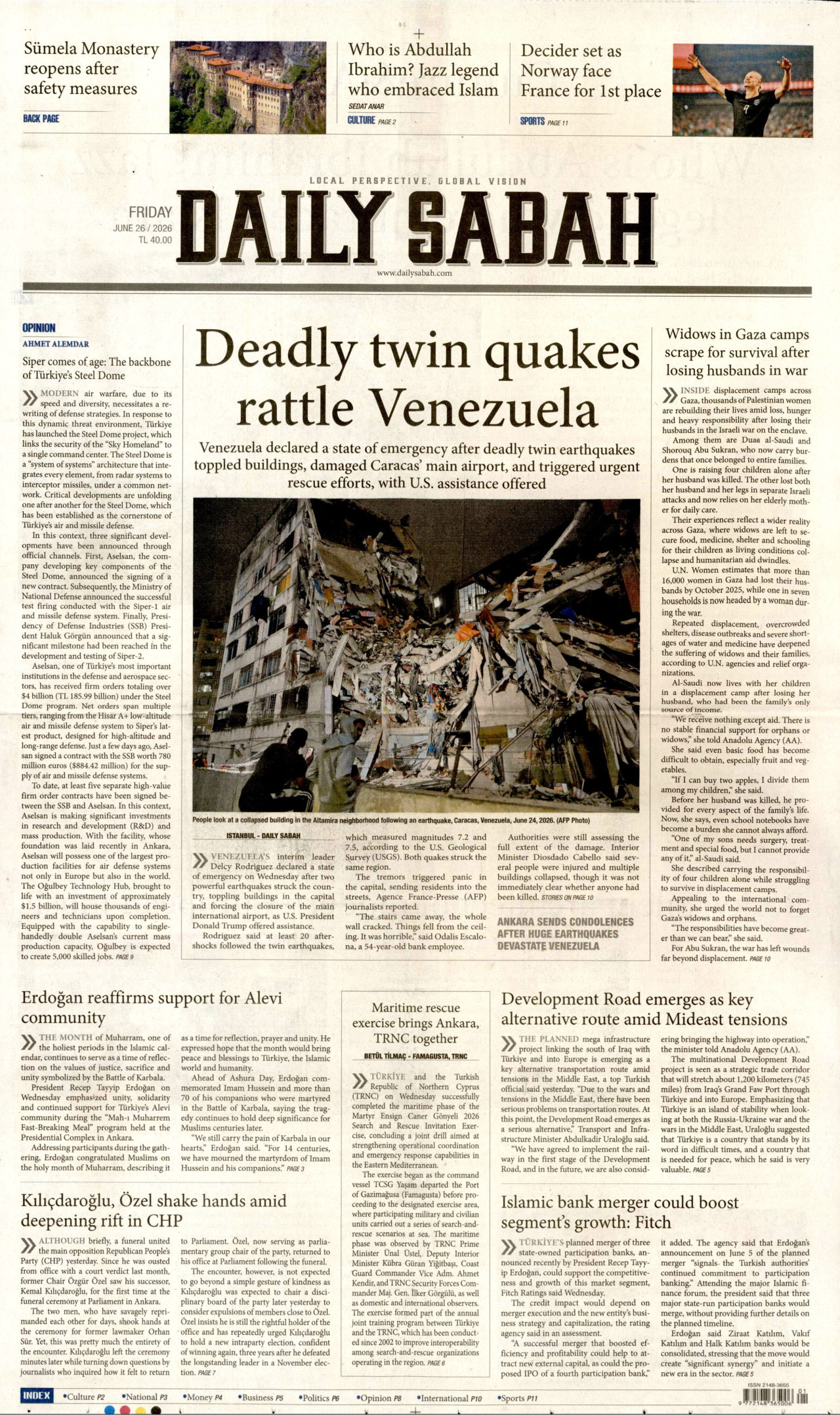 Daily Sabah Manşet