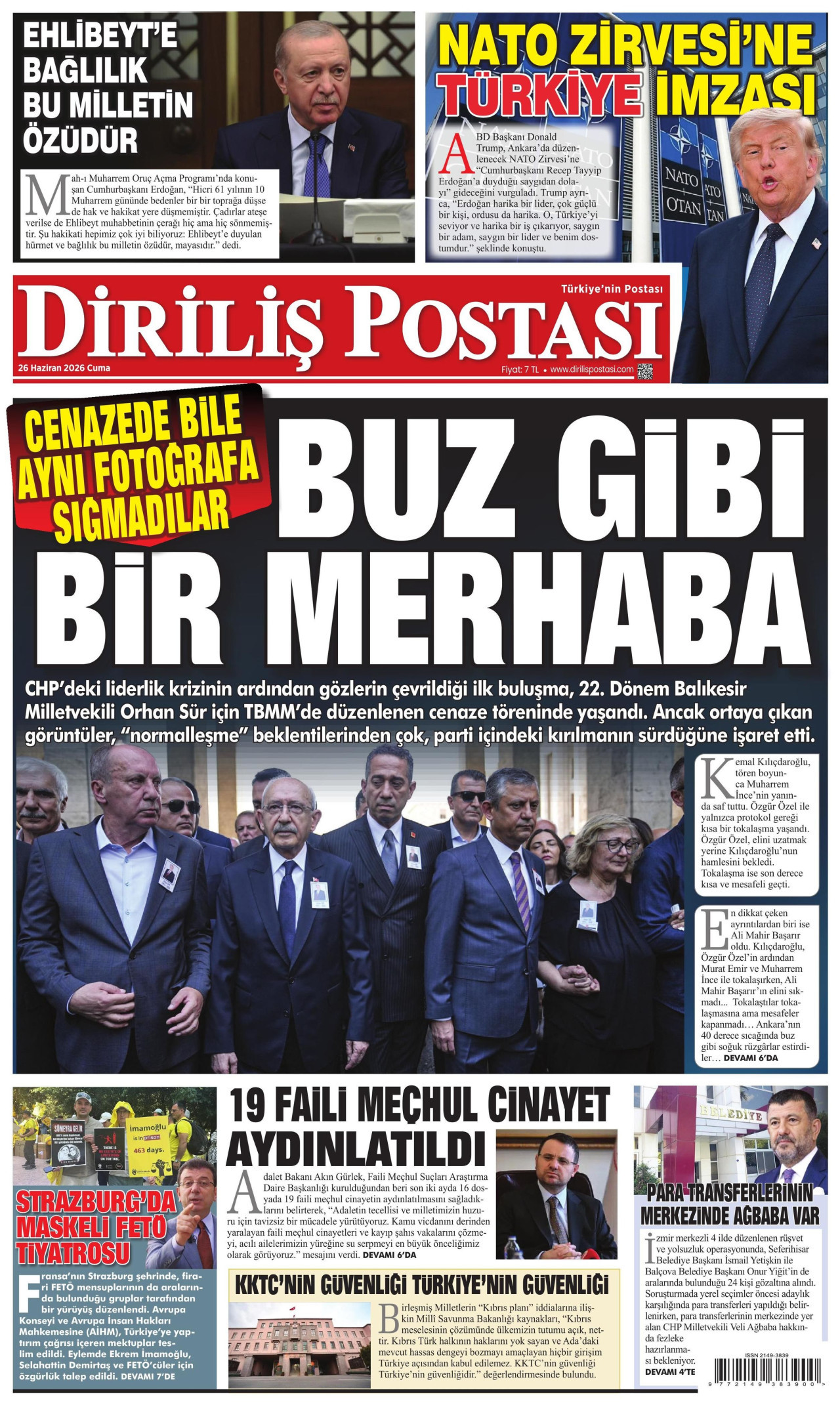 Diriliş Postası Manşet