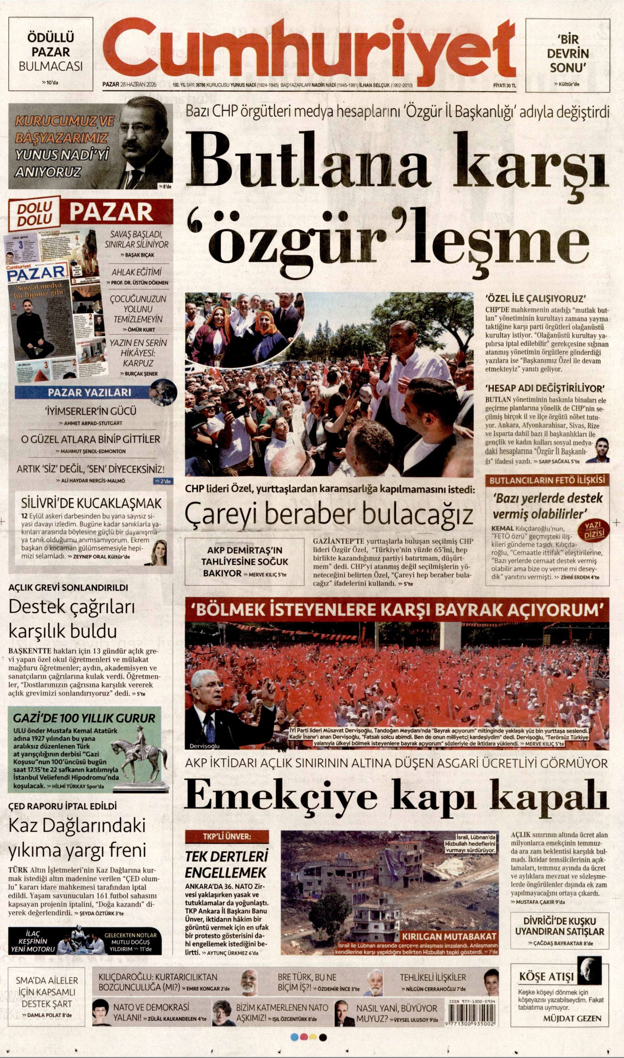 Cumhuriyet Manşet