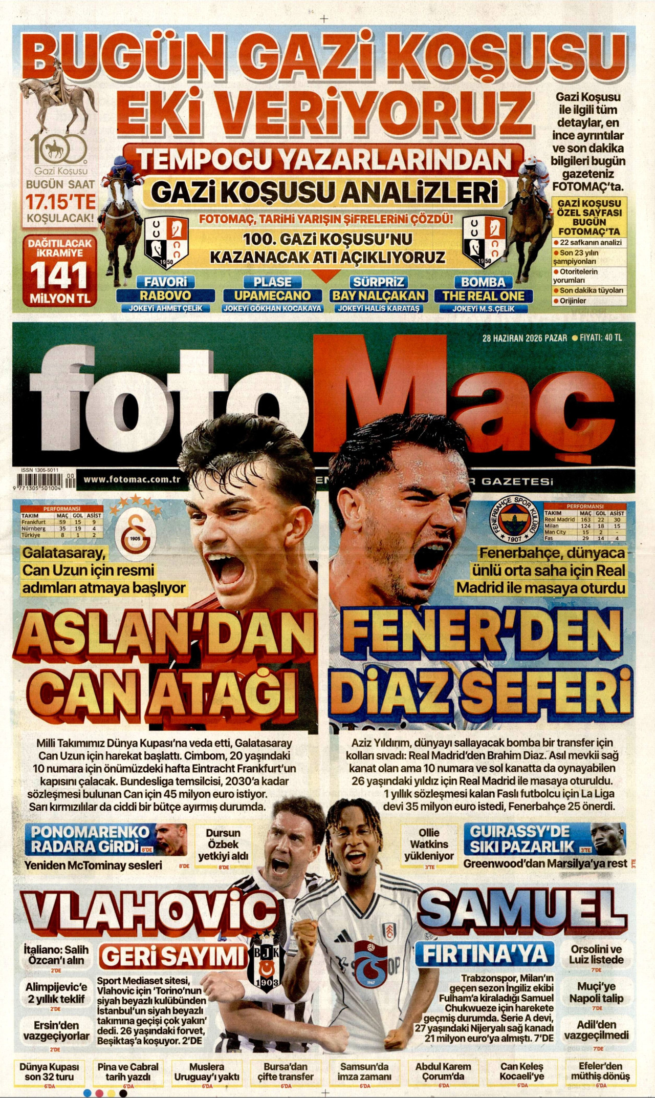Fotomaç Manşet