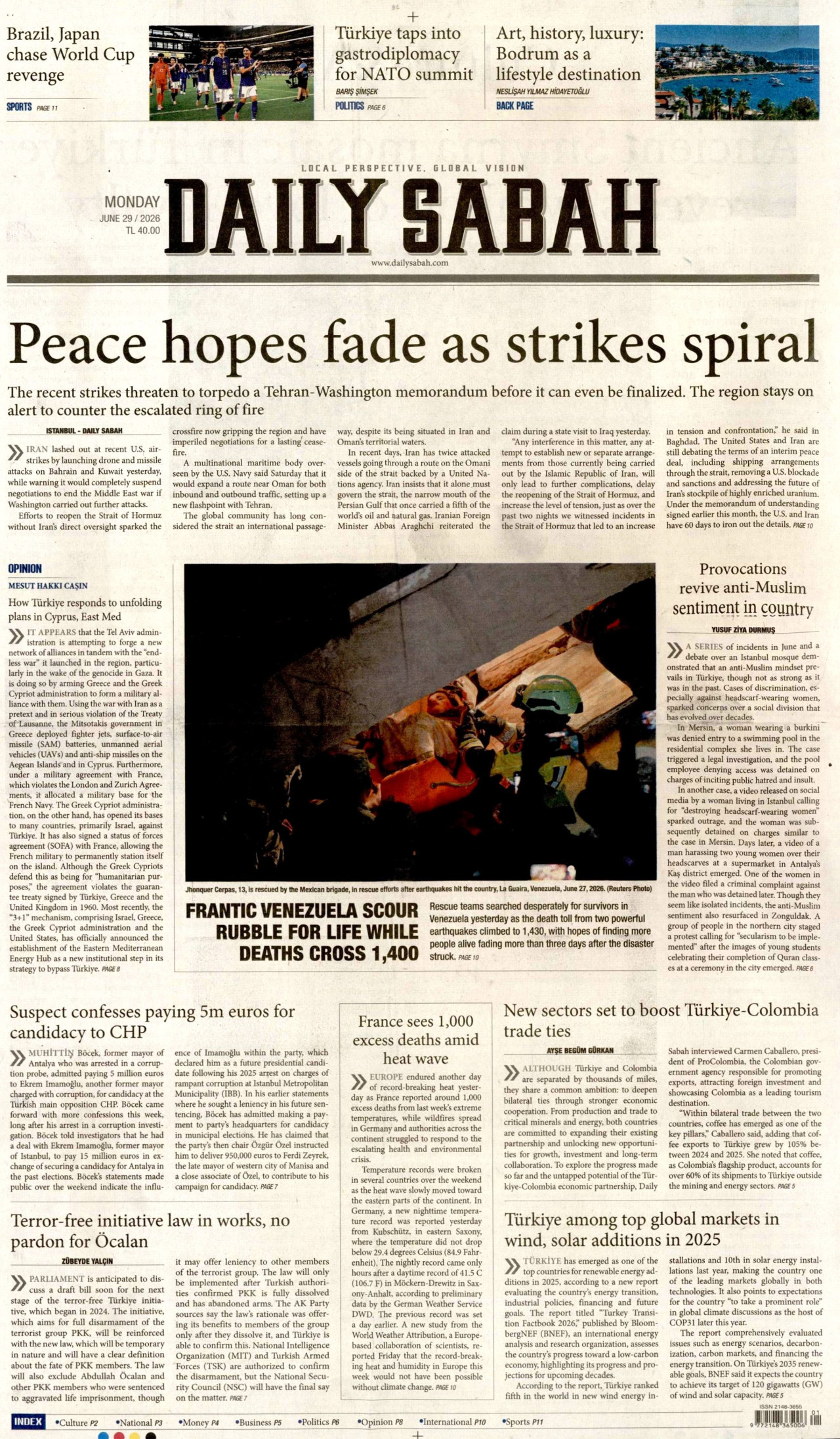 Daily Sabah Manşet