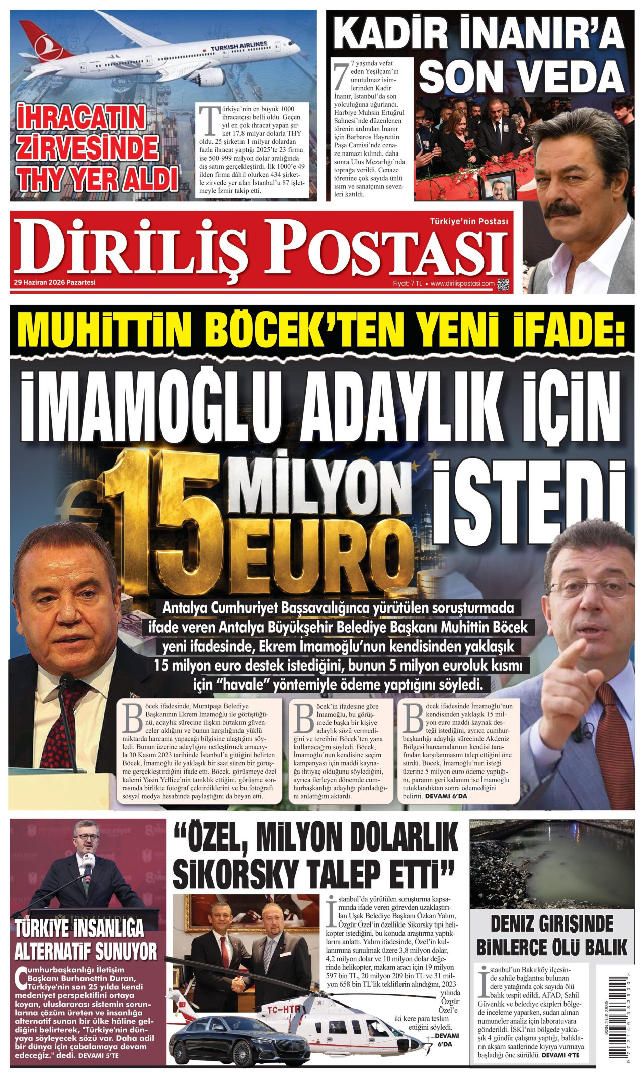Diriliş Postası Manşet