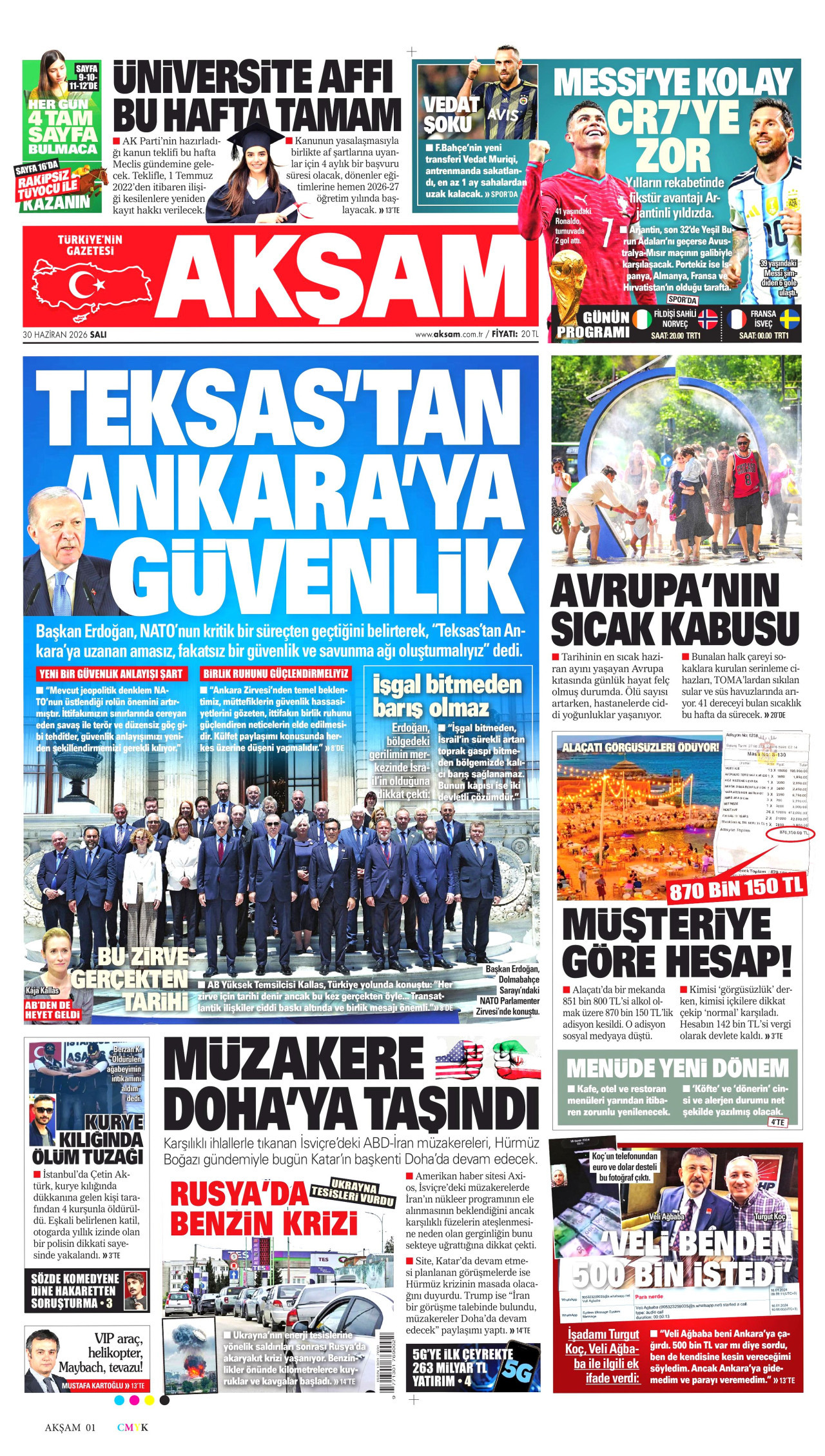 Akşam Manşet