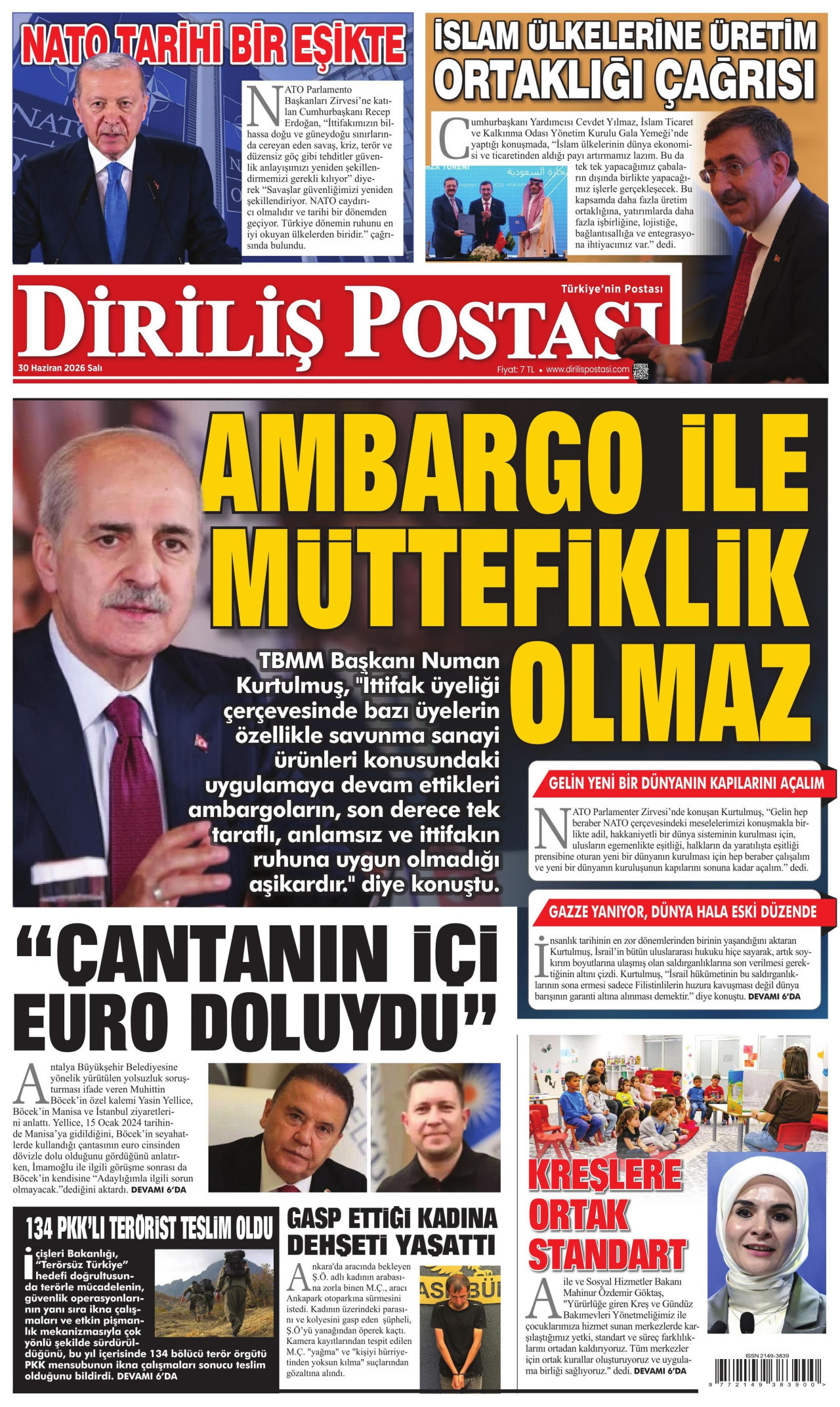 Diriliş Postası Manşet