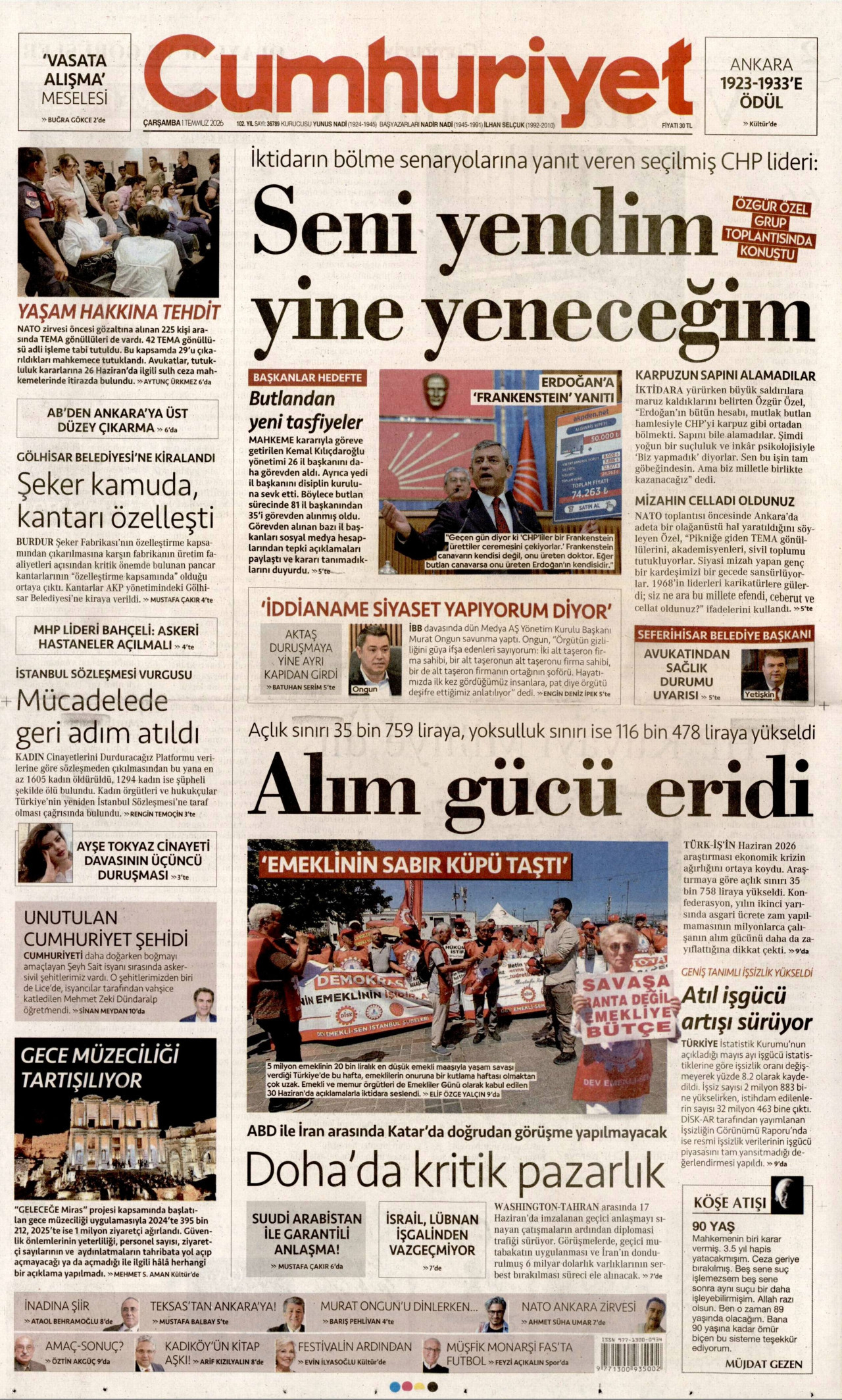 Cumhuriyet Manşet