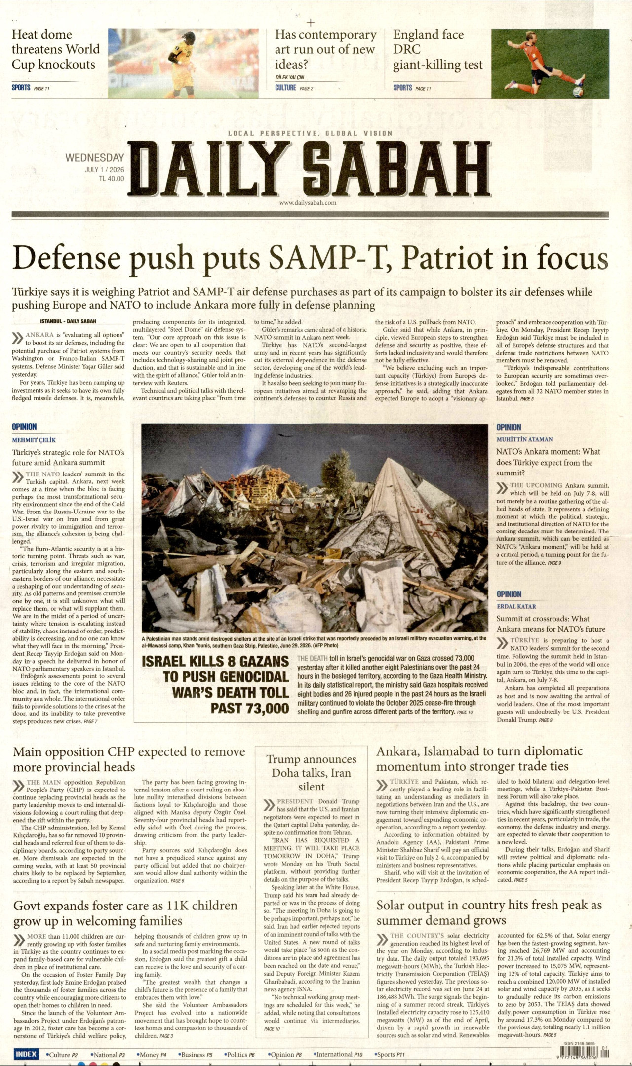Daily Sabah Manşet