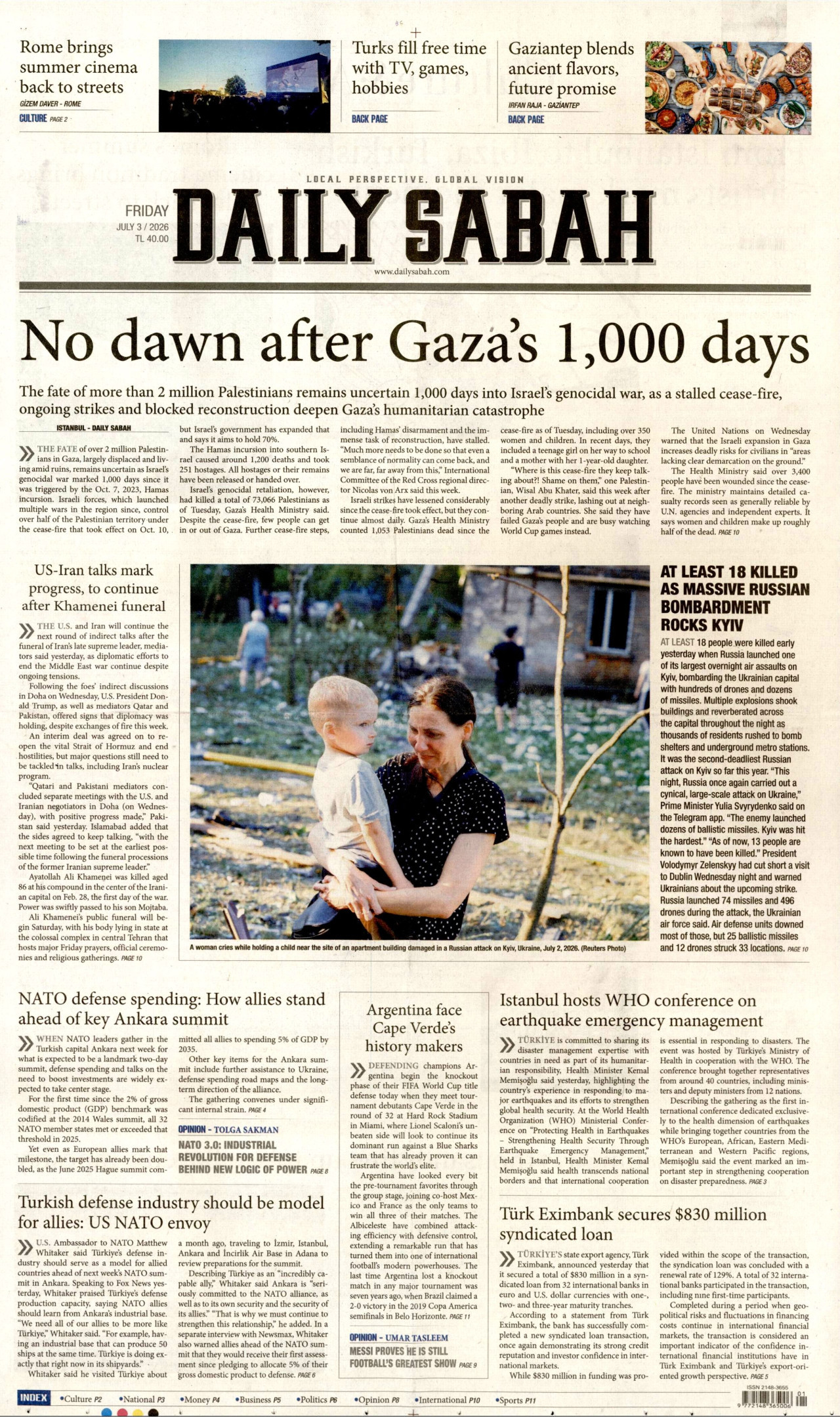 Daily Sabah Manşet