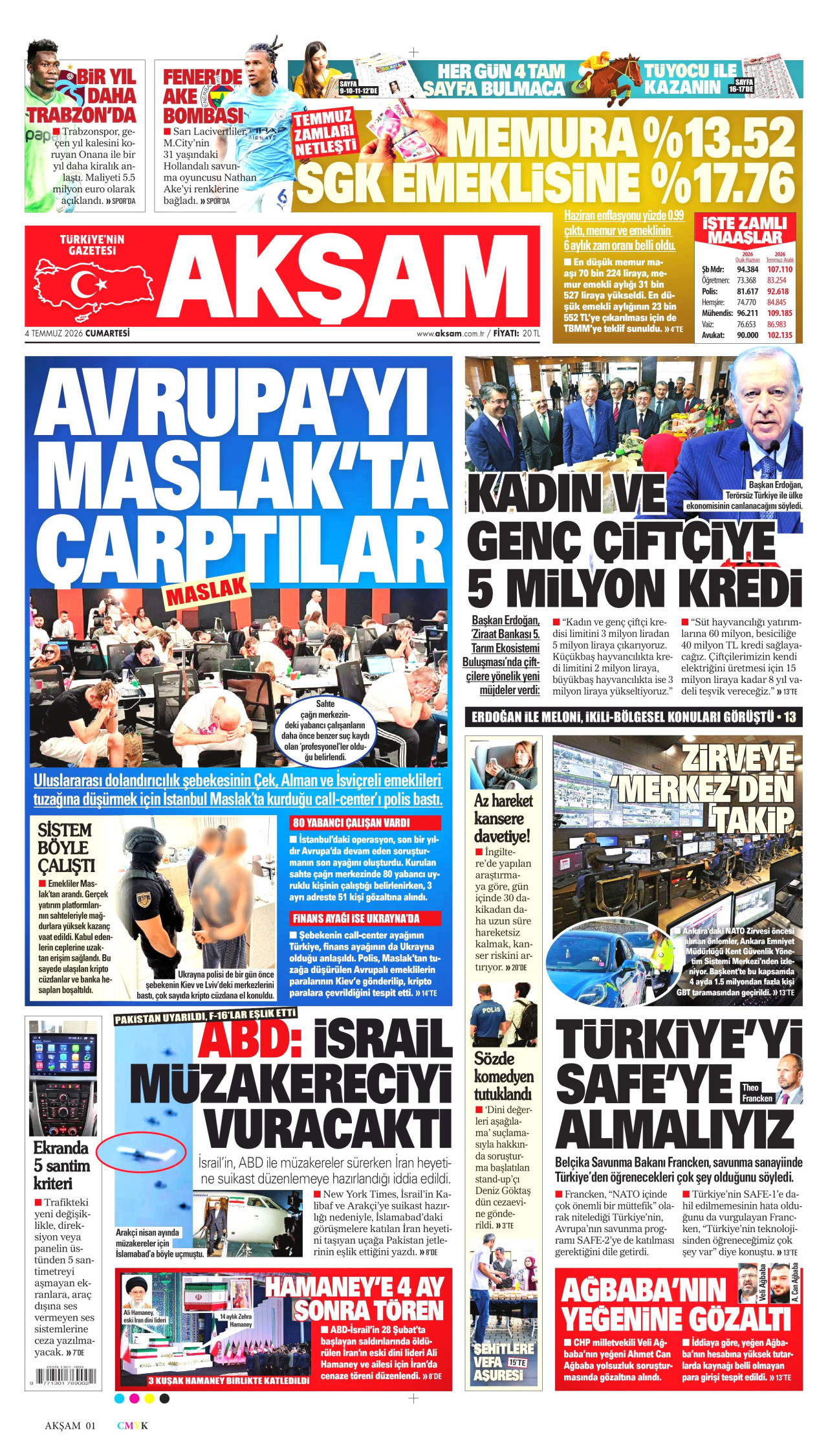 Akşam Manşet