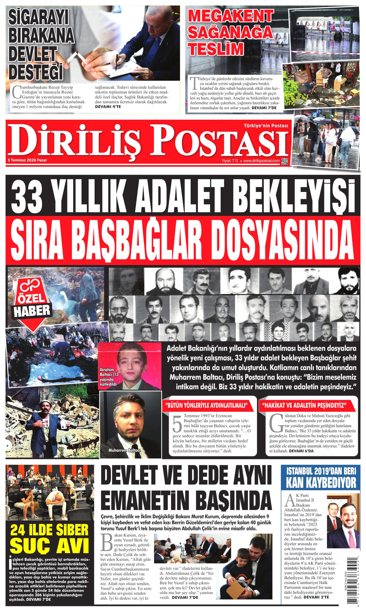 Diriliş Postası Manşet