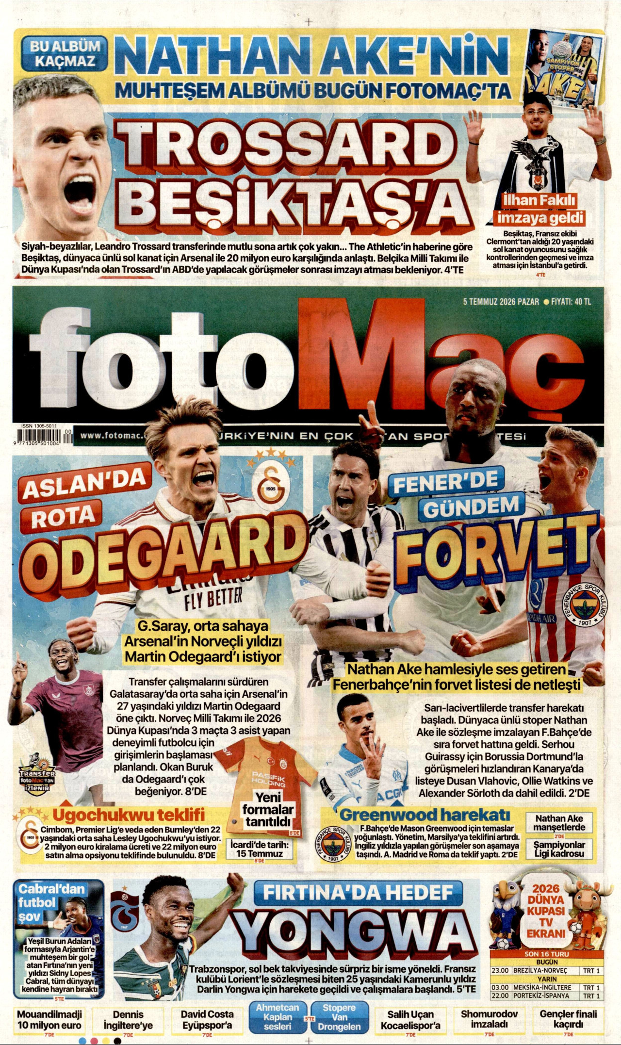 Fotomaç Manşet