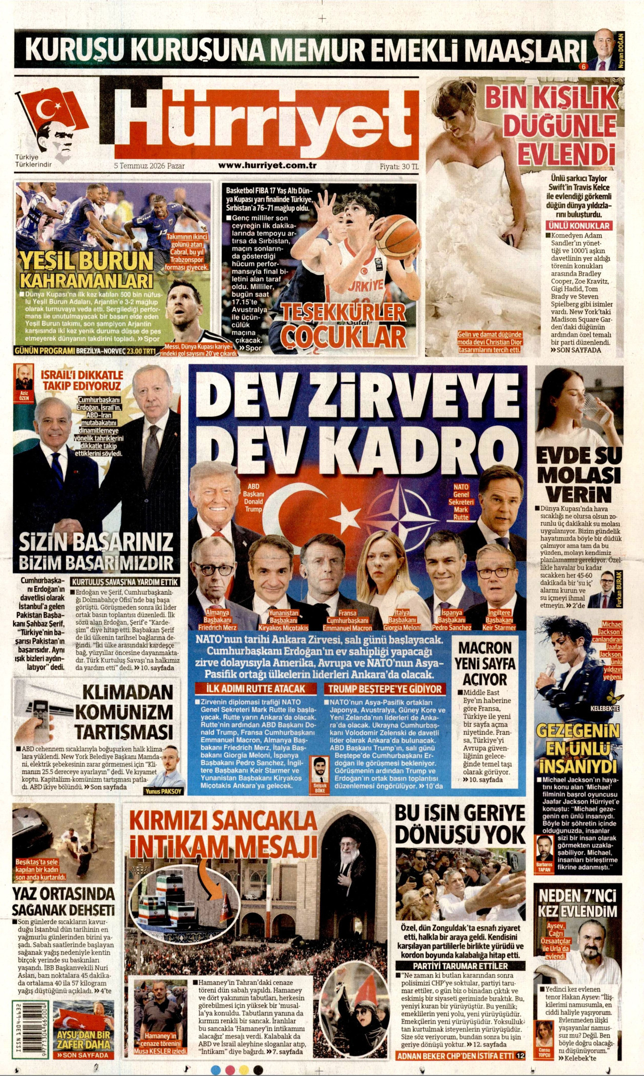 Hürriyet Gazetesi Manşeti - 05.07.2026