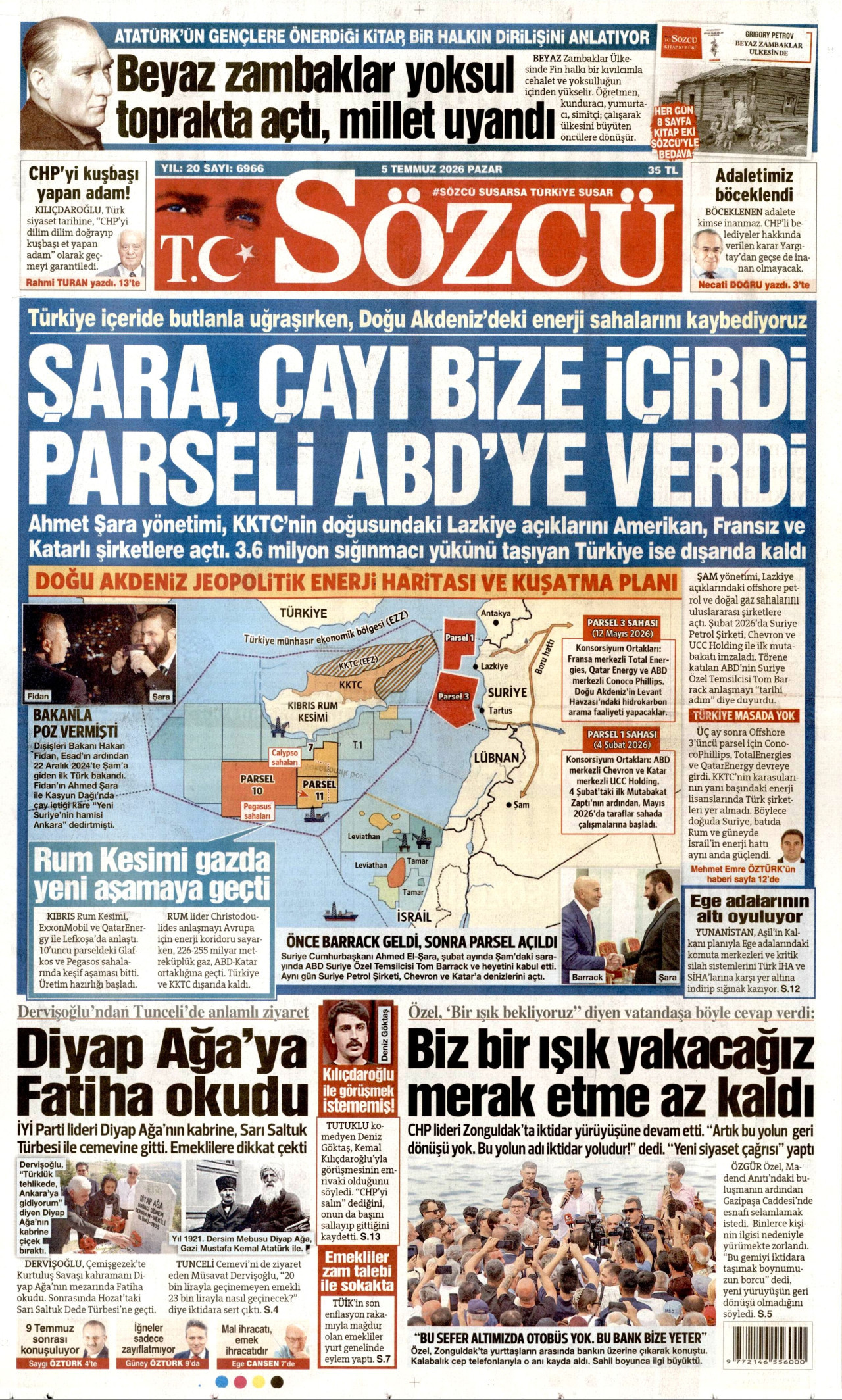 Sözcü Gazetesi Manşeti - 05.07.2026