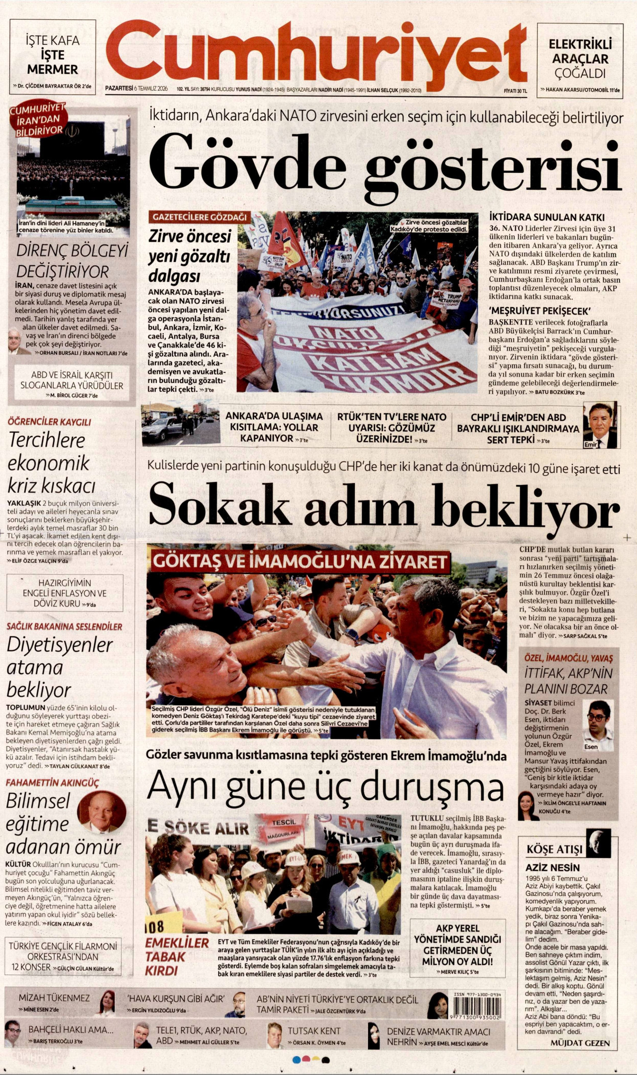 Cumhuriyet Manşet