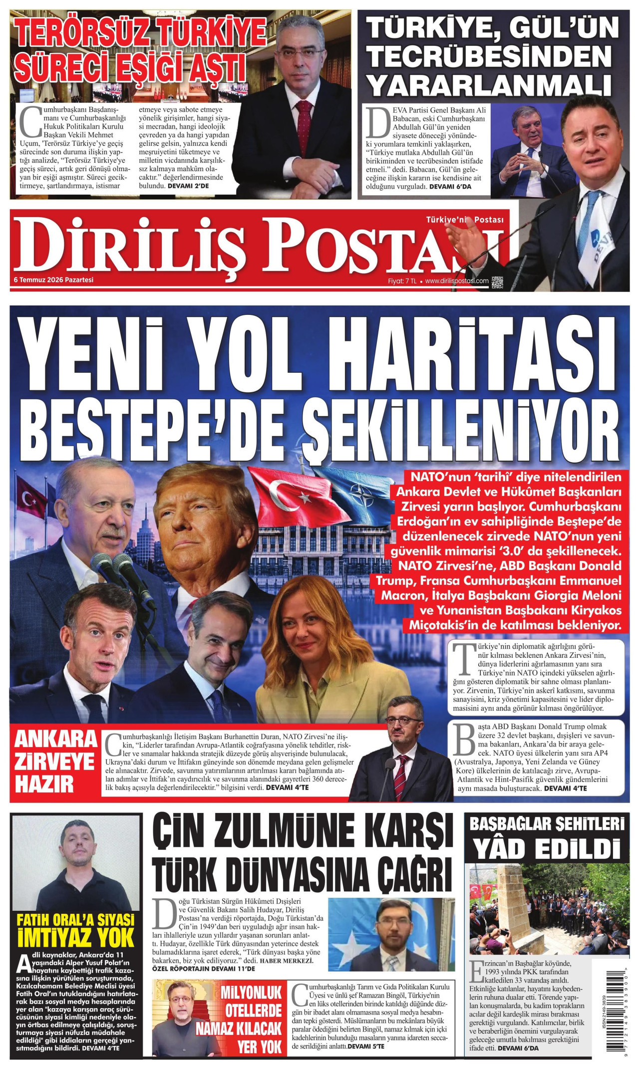 Diriliş Postası Manşet
