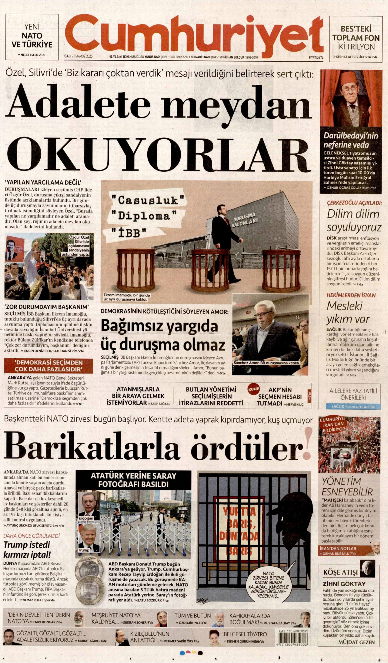 Cumhuriyet Manşet
