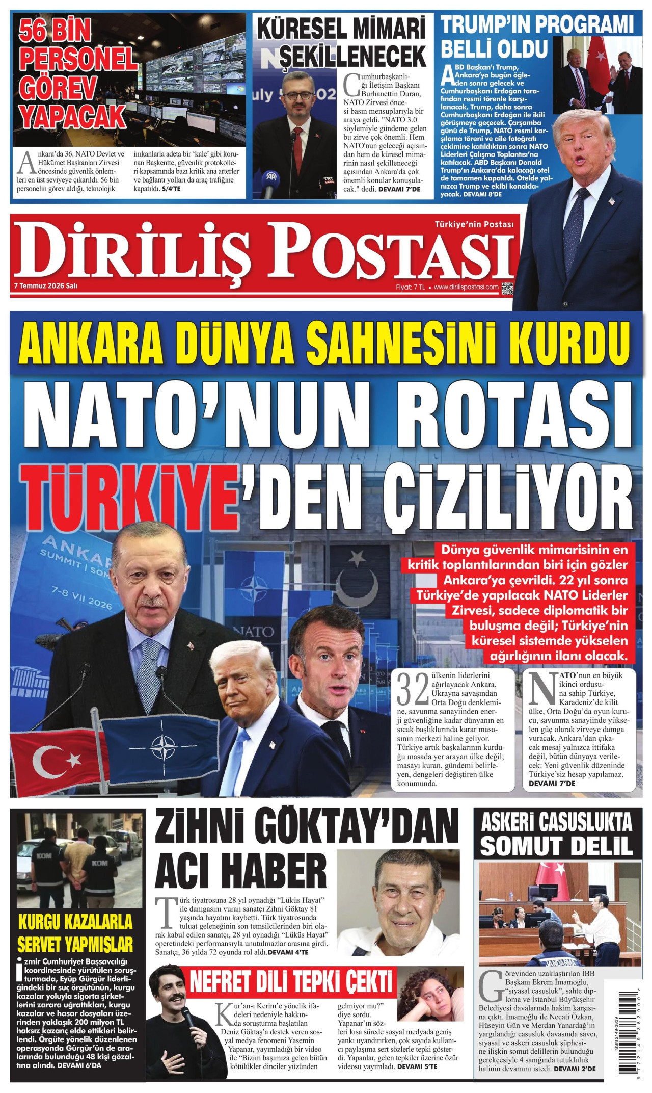 Diriliş Postası Manşet