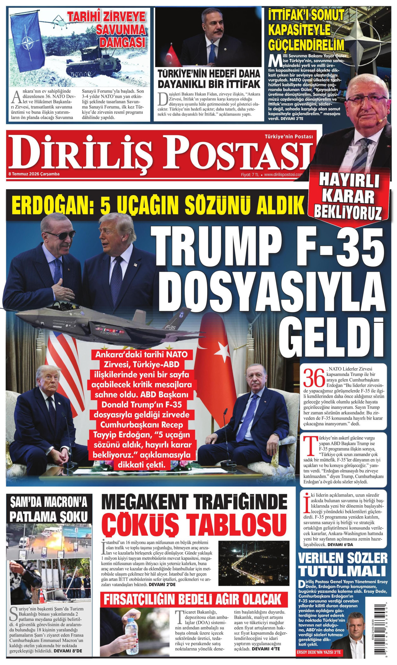Diriliş Postası Manşet