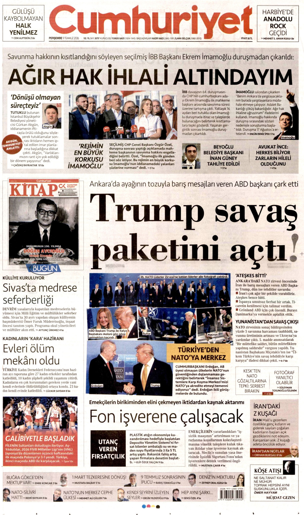 Cumhuriyet Manşet
