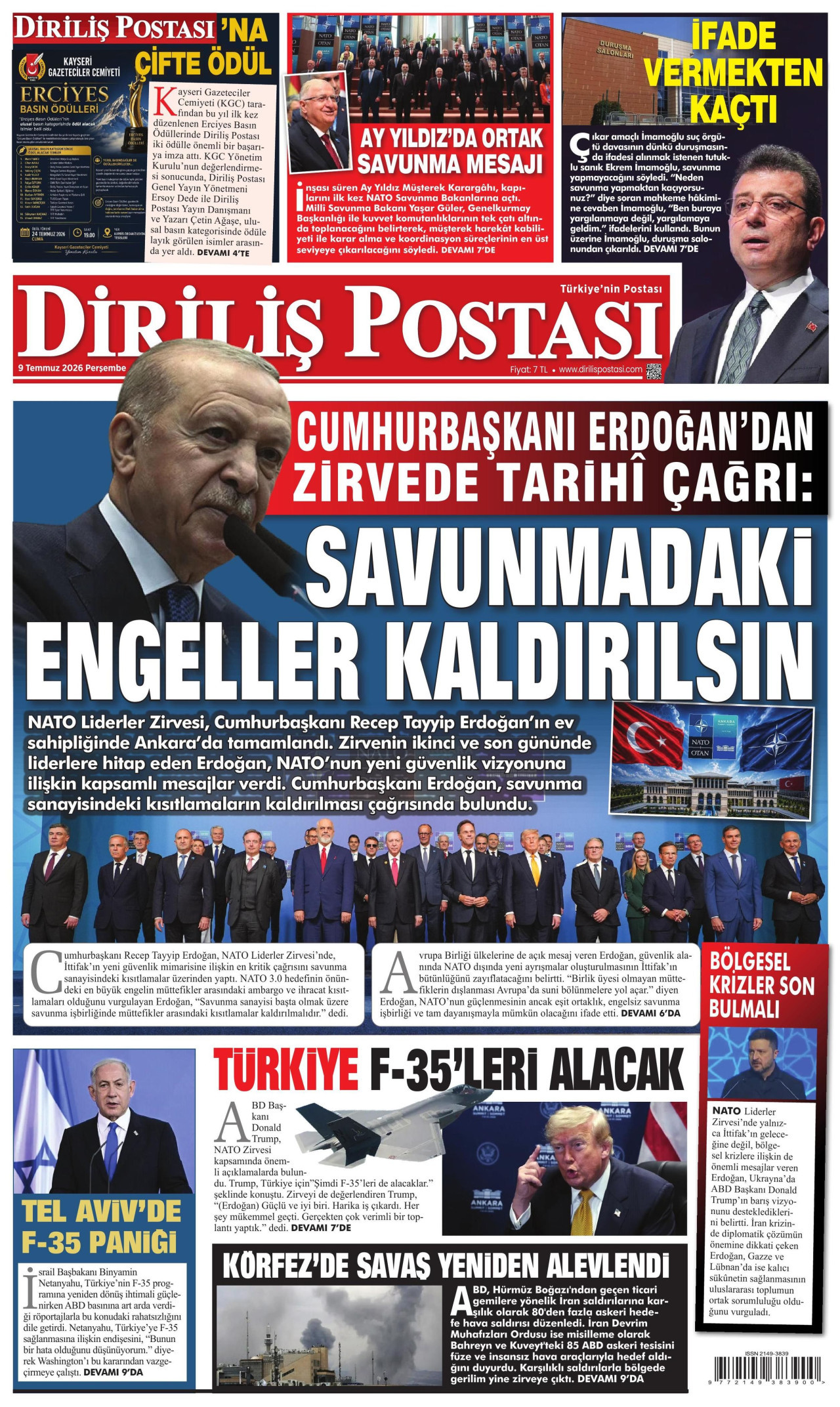 Diriliş Postası Manşet