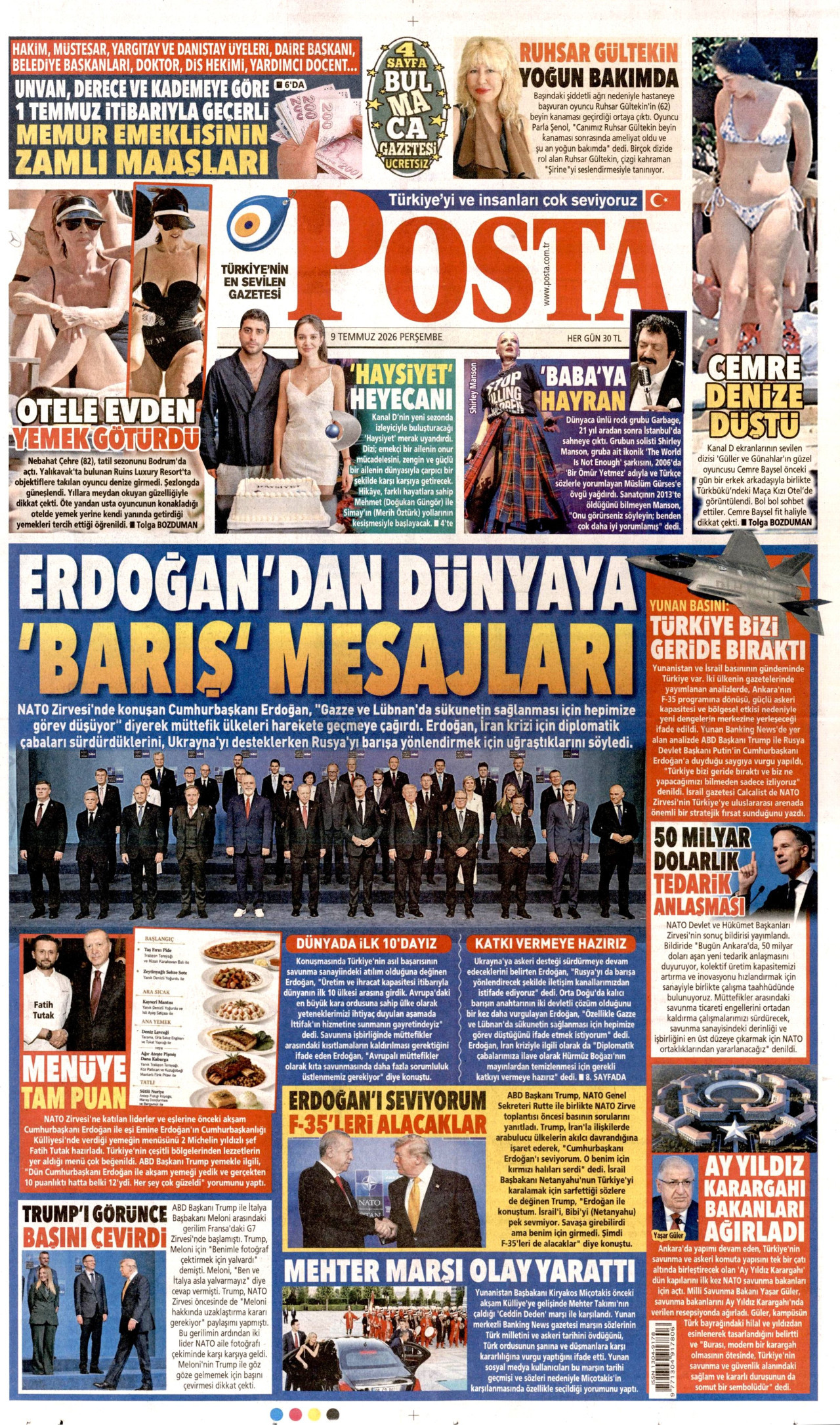 Posta Gazetesi Manşeti - 09.07.2026