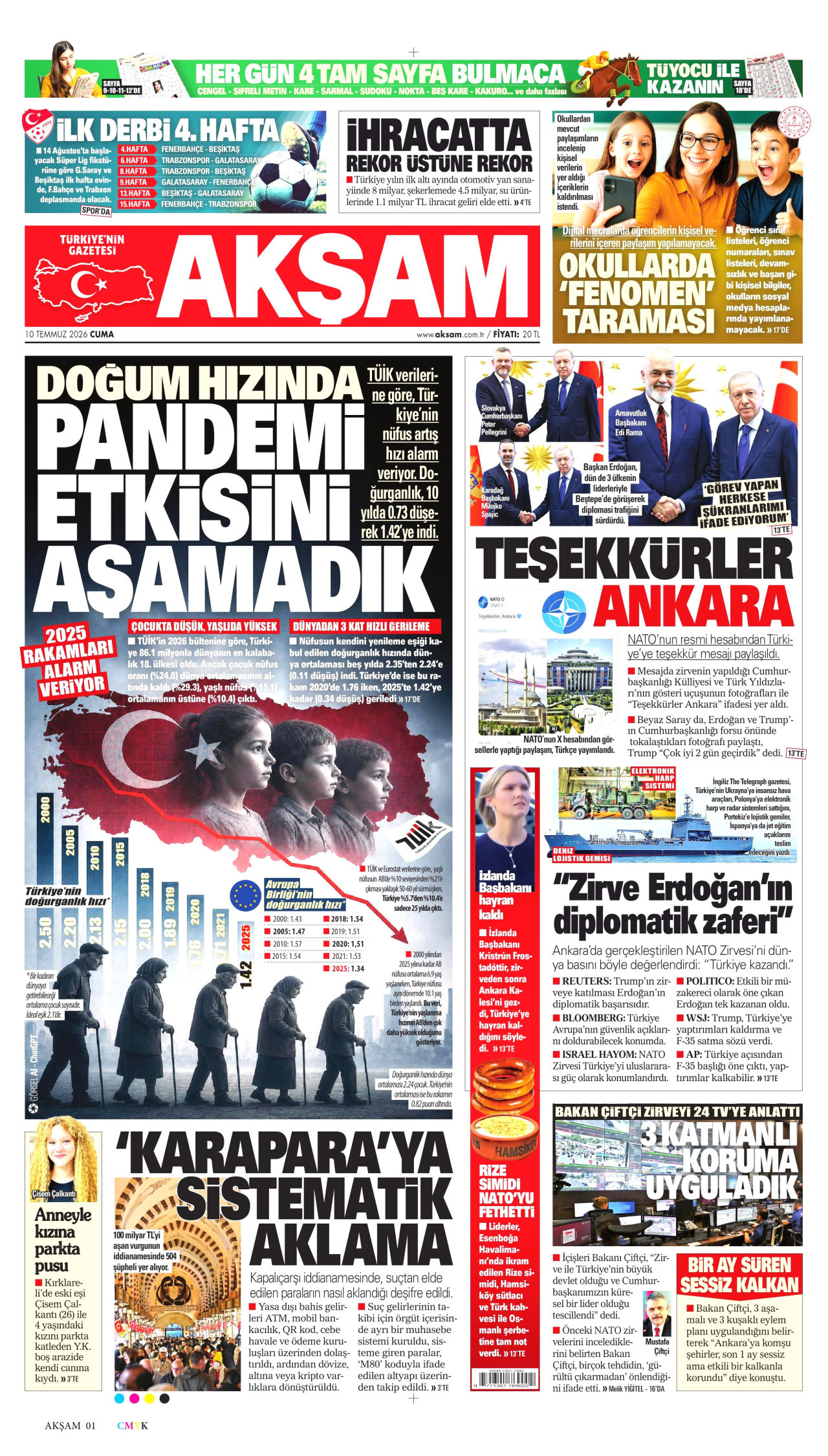 Akşam Manşet
