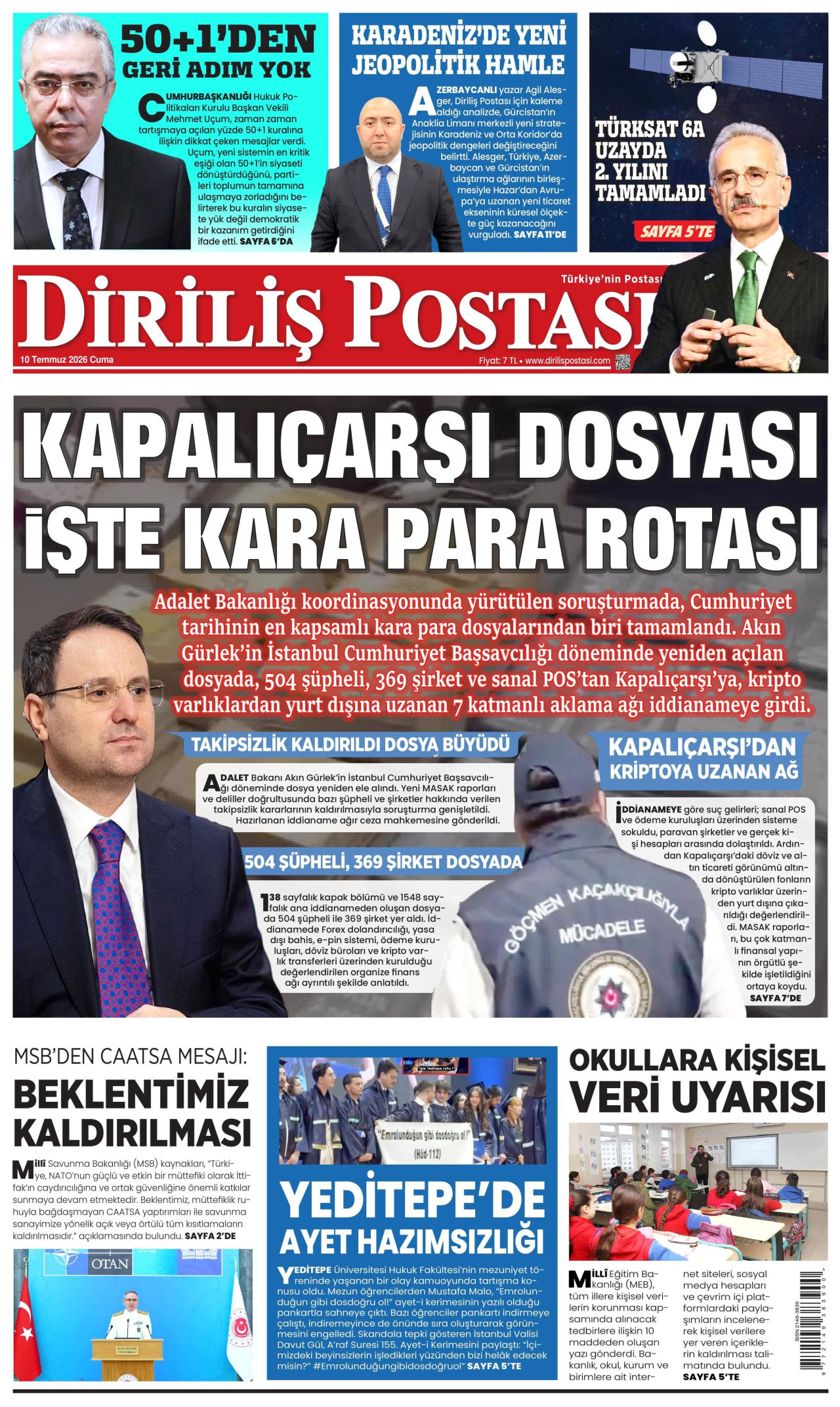Diriliş Postası Manşet