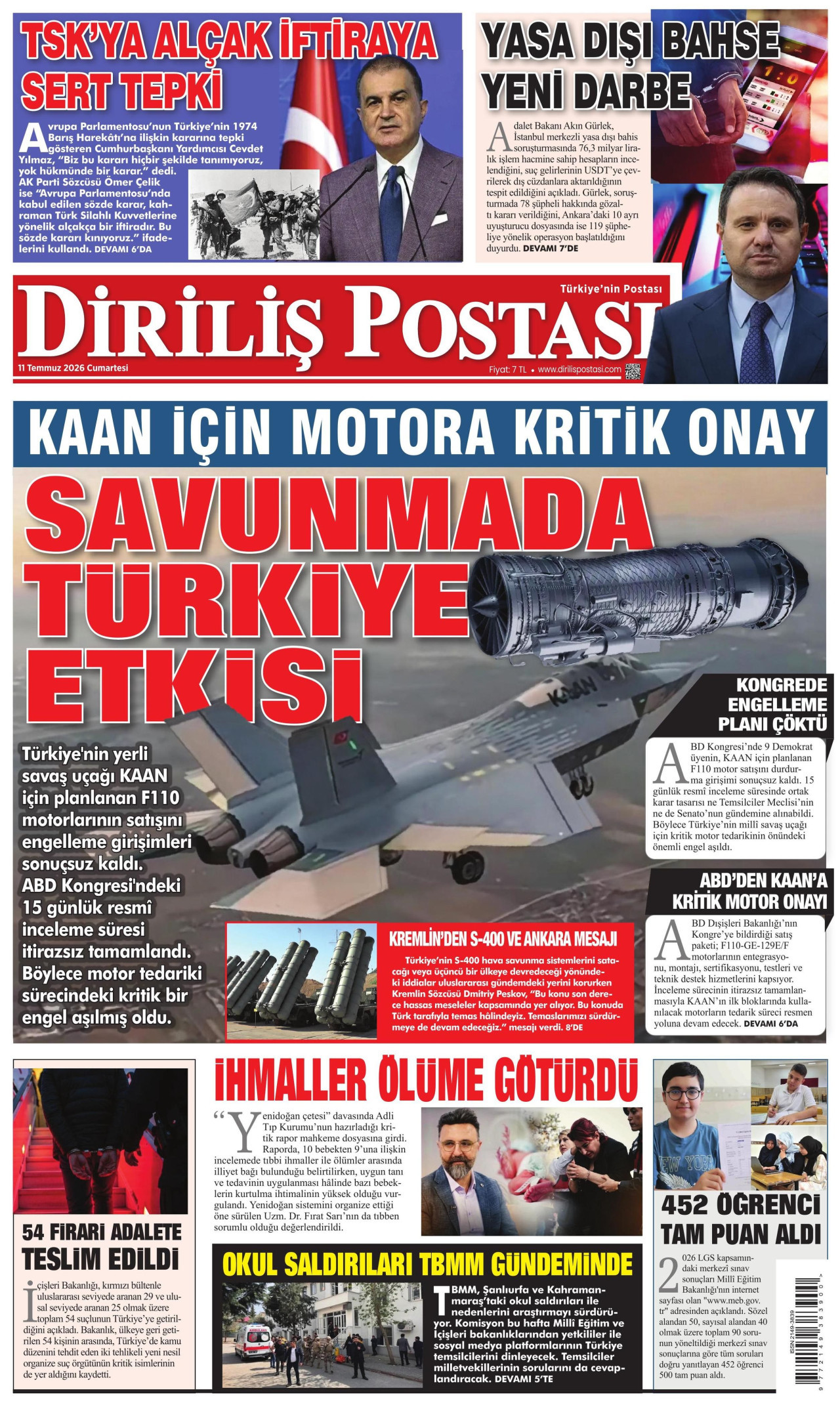 Diriliş Postası Manşet
