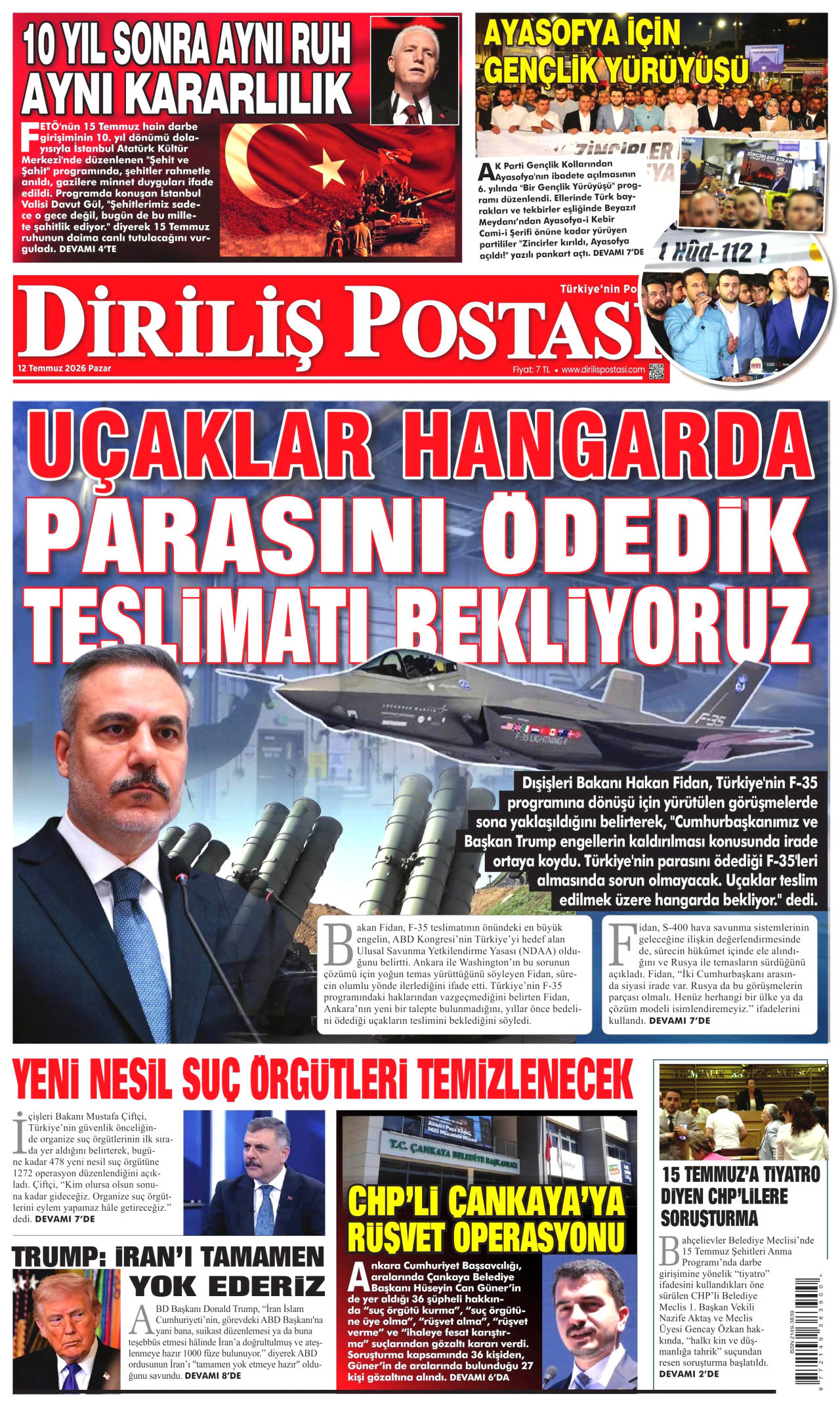 Diriliş Postası Manşet