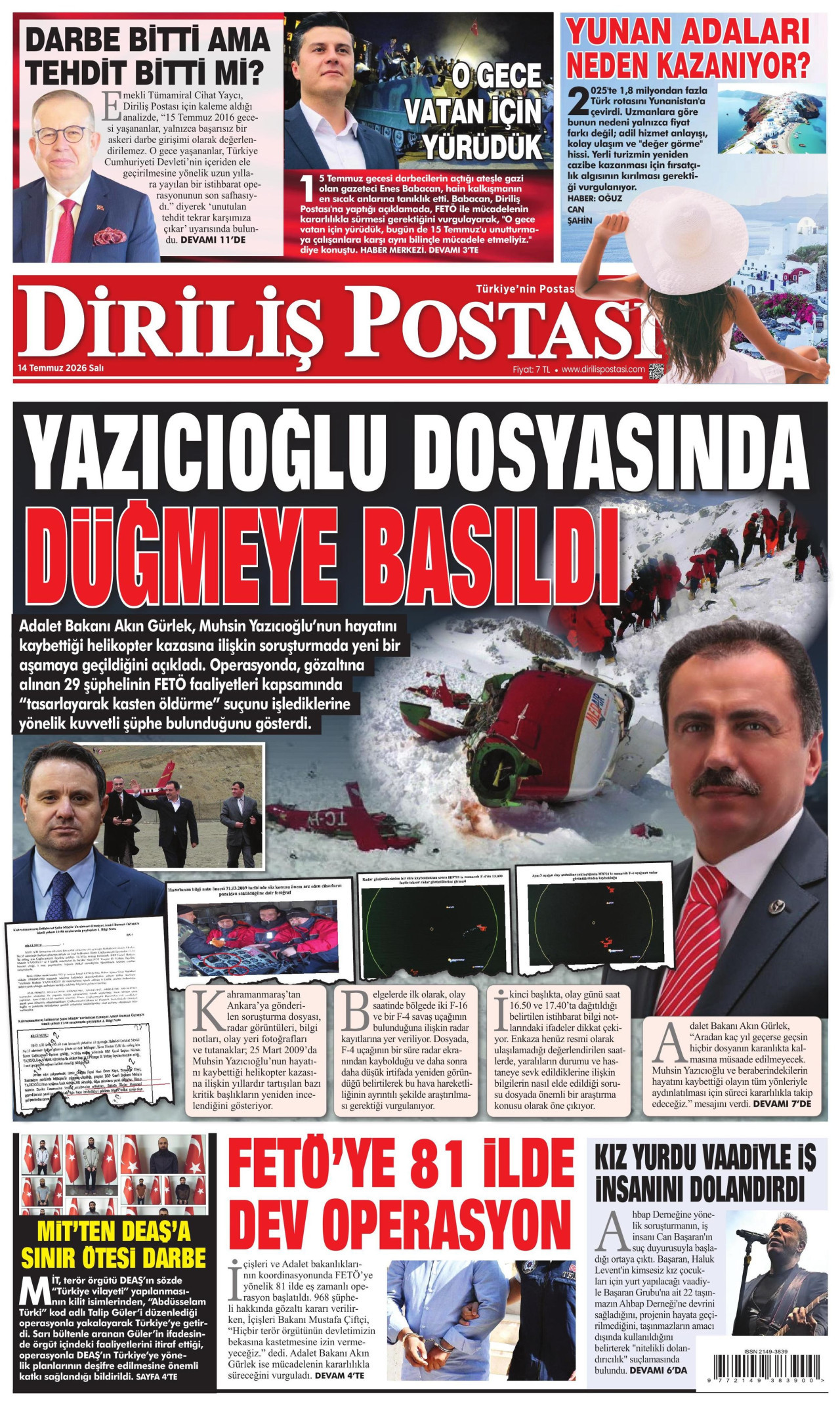 Diriliş Postası Manşet