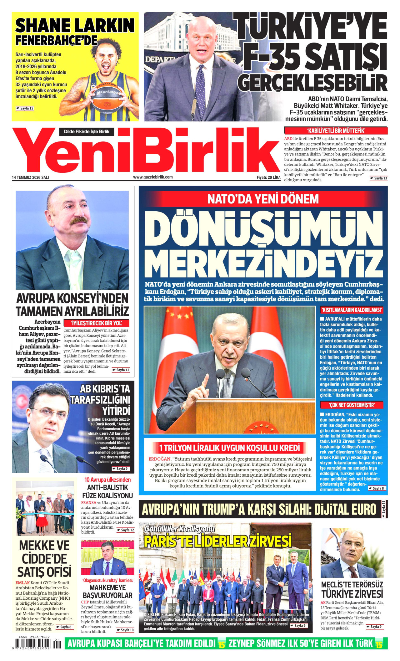 YeniBirlik Manşet