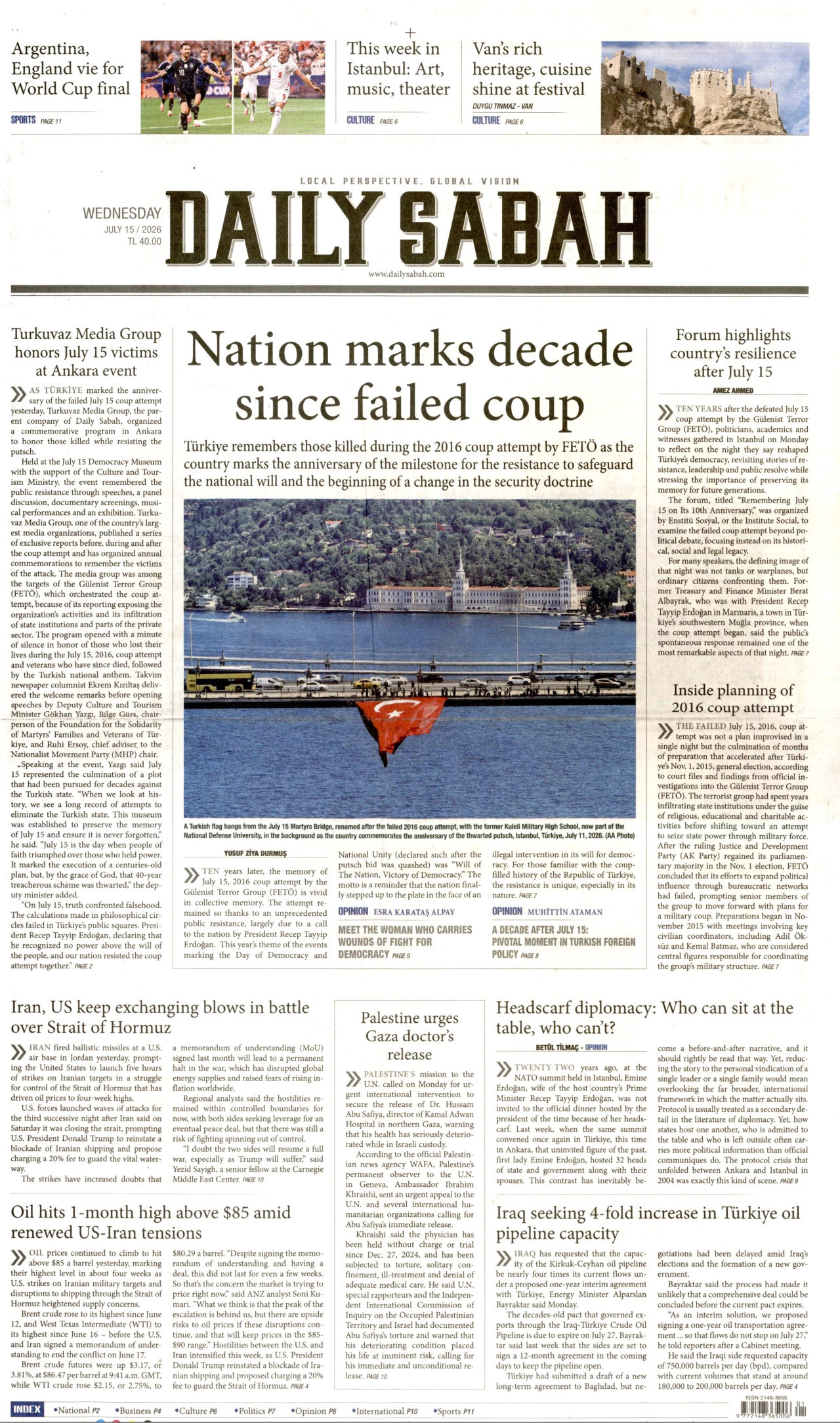 Daily Sabah Manşet