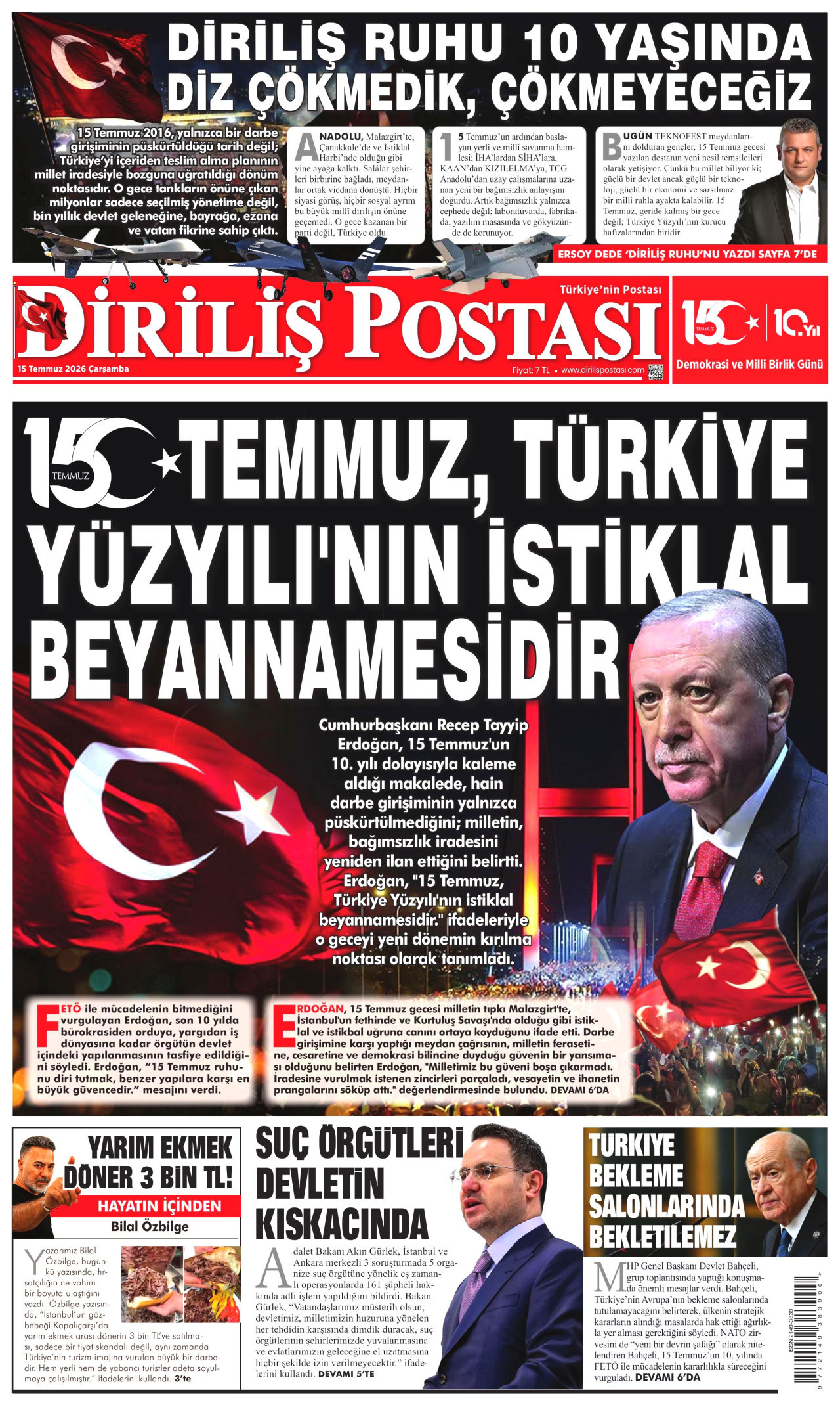Diriliş Postası Manşet