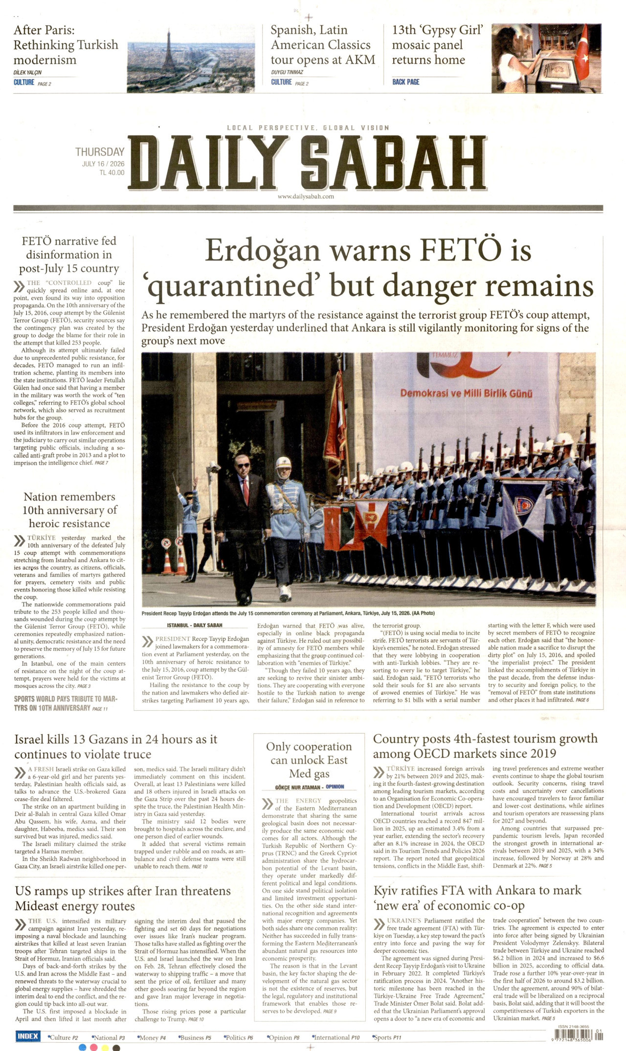 Daily Sabah Manşet