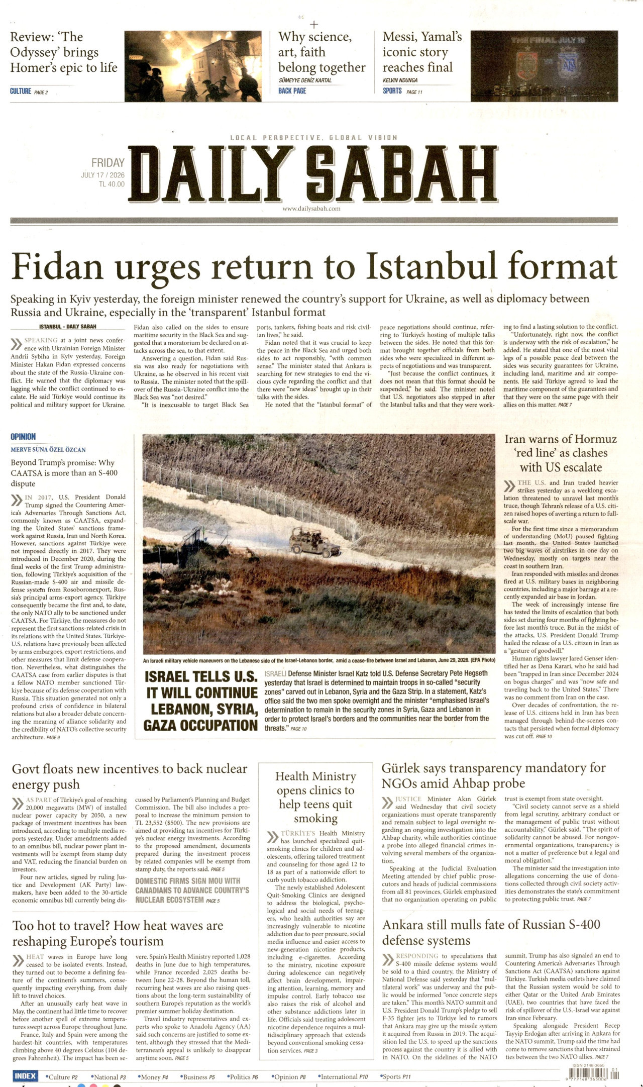 Daily Sabah Manşet