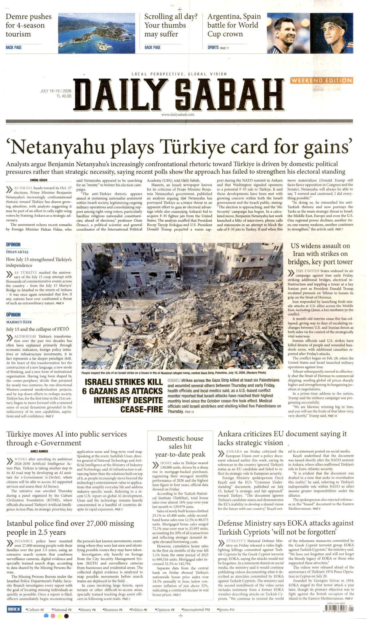 Daily Sabah Manşet