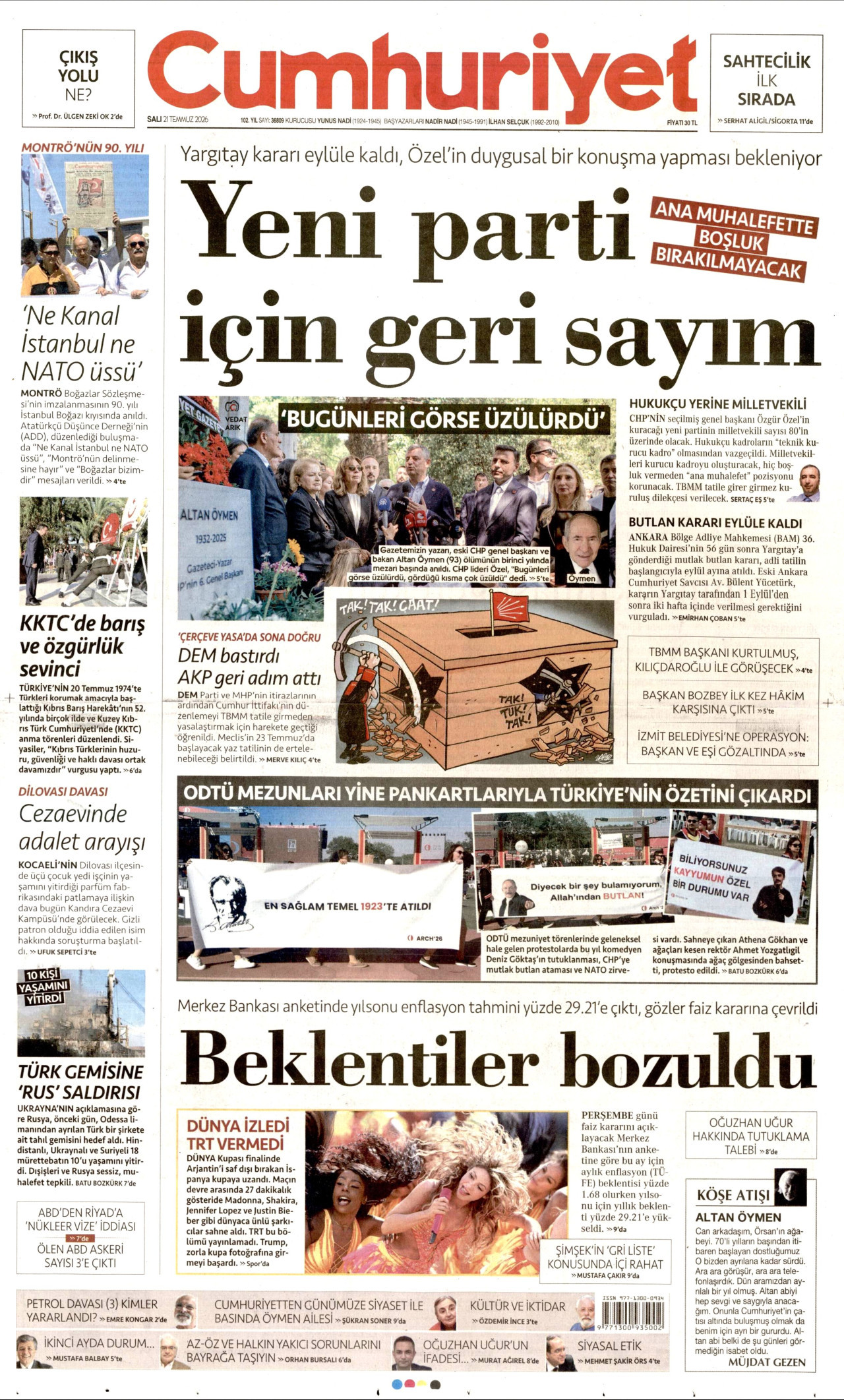 Cumhuriyet Manşet