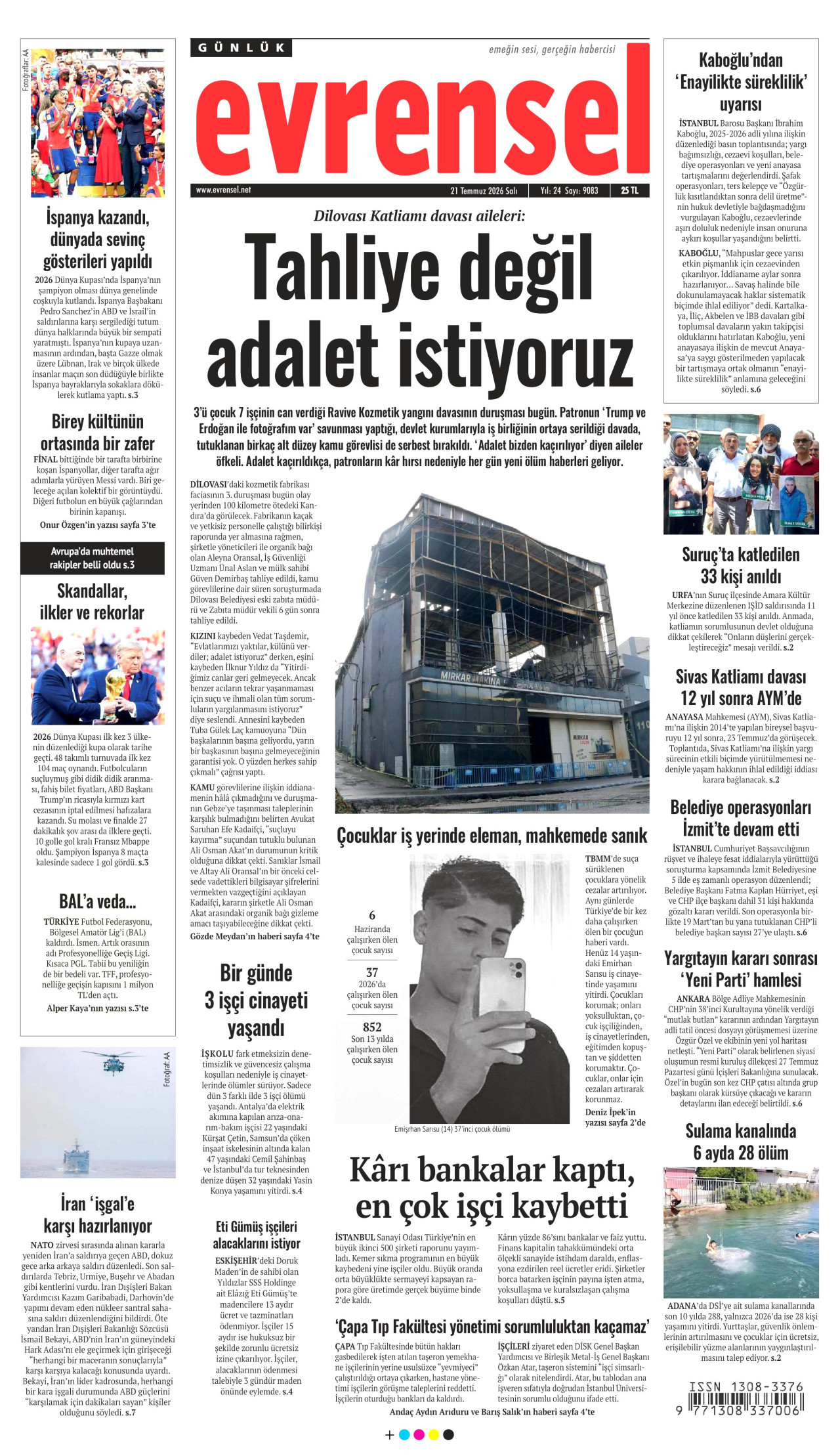 Evrensel Manşet