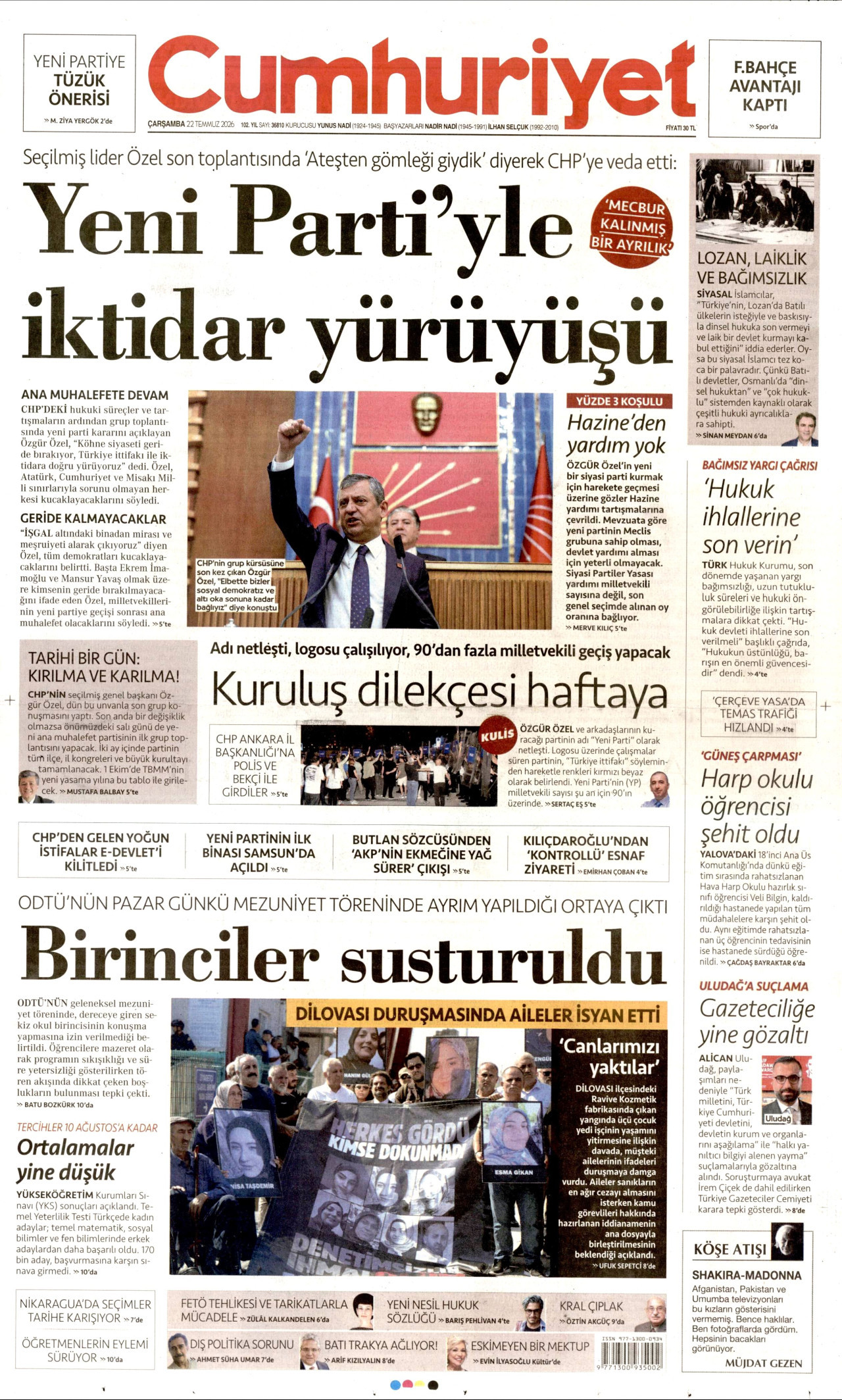 Cumhuriyet Manşet