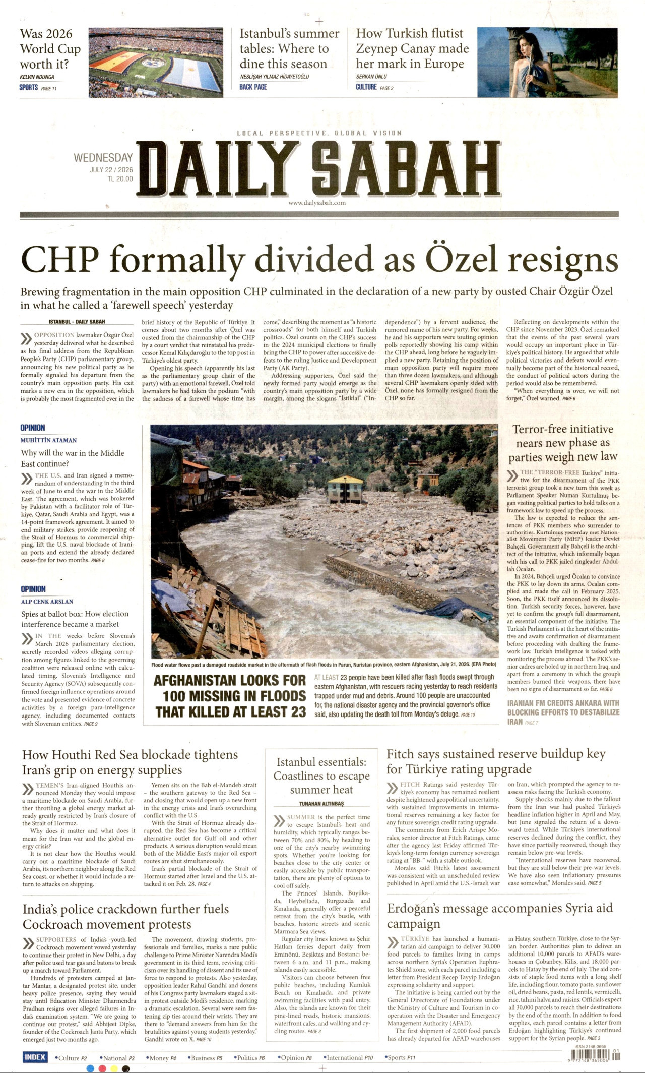 Daily Sabah Manşet