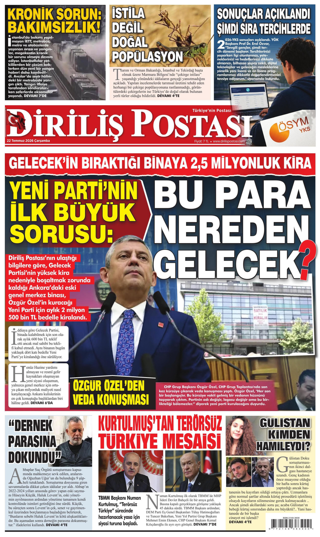 Diriliş Postası Manşet