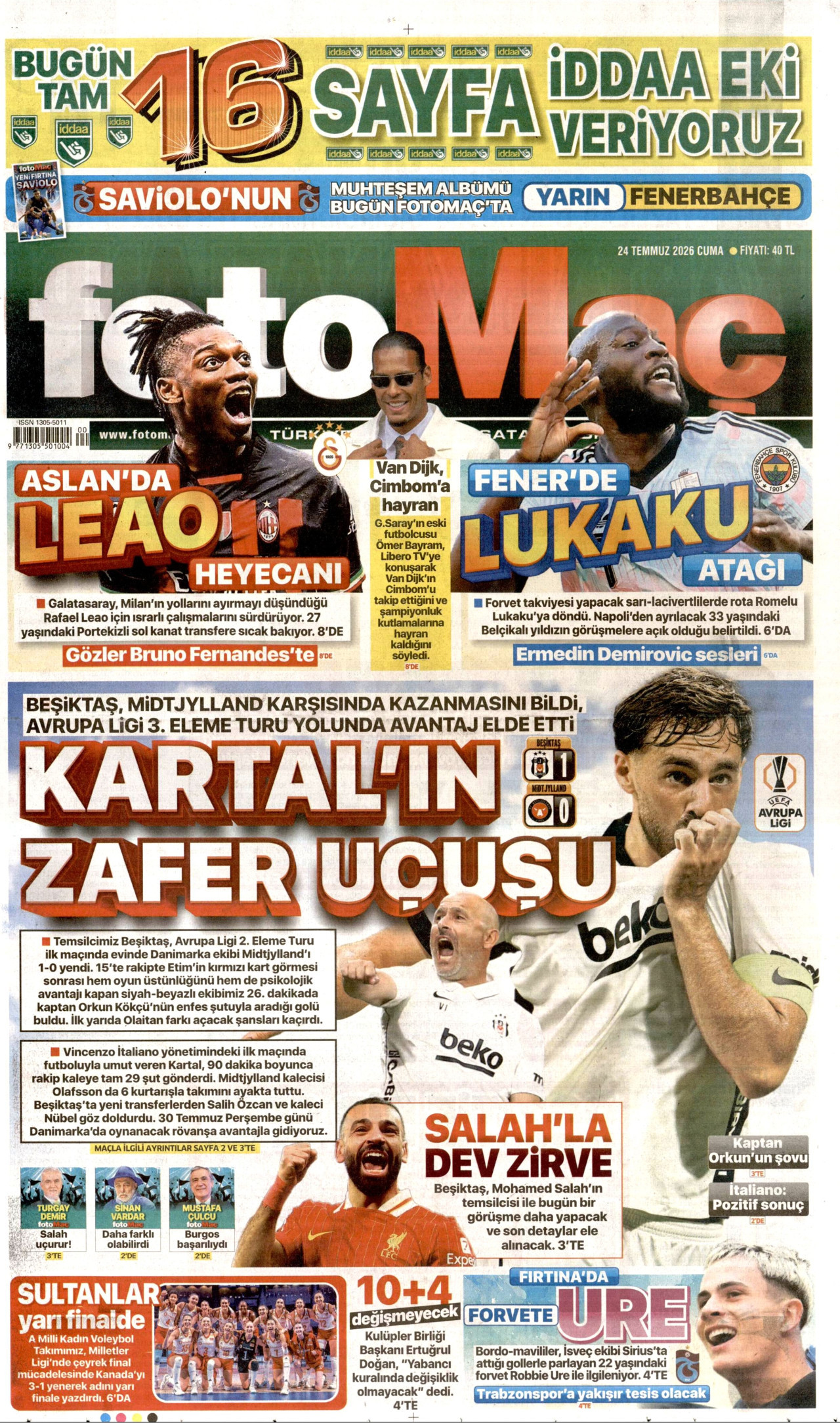 Fotomaç Manşet