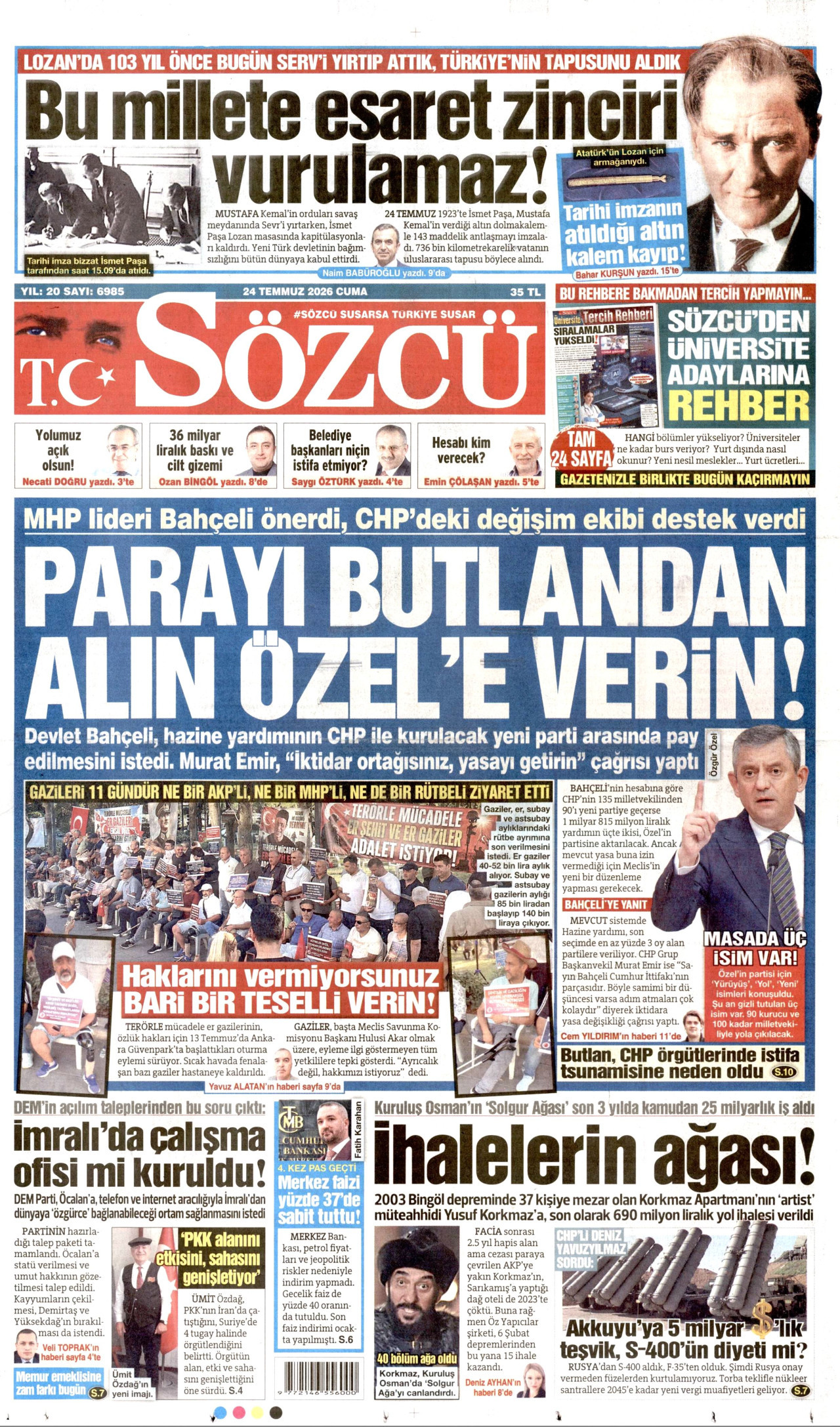 Sözcü Manşet